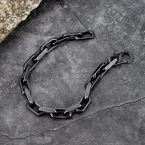 Jewelry Black Chain Link Bracelet Size ONE SIZE - 3 Thumbnail