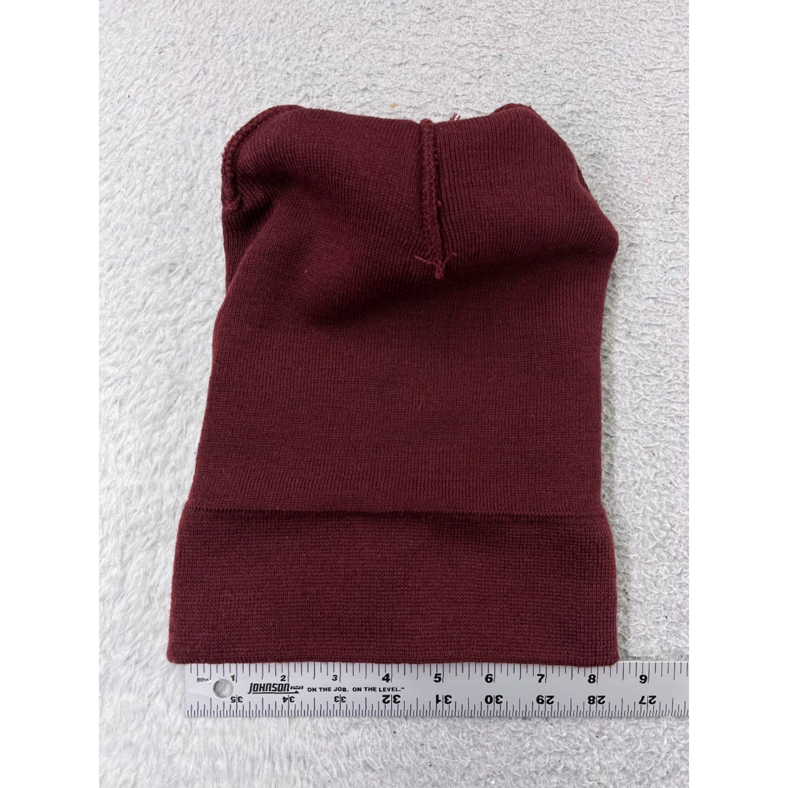 Victoria's Secret Victoria's Secret Beanie Toque Adult One Size Burgundy White Pom Acrylic Size ONE SIZE - 5 Thumbnail