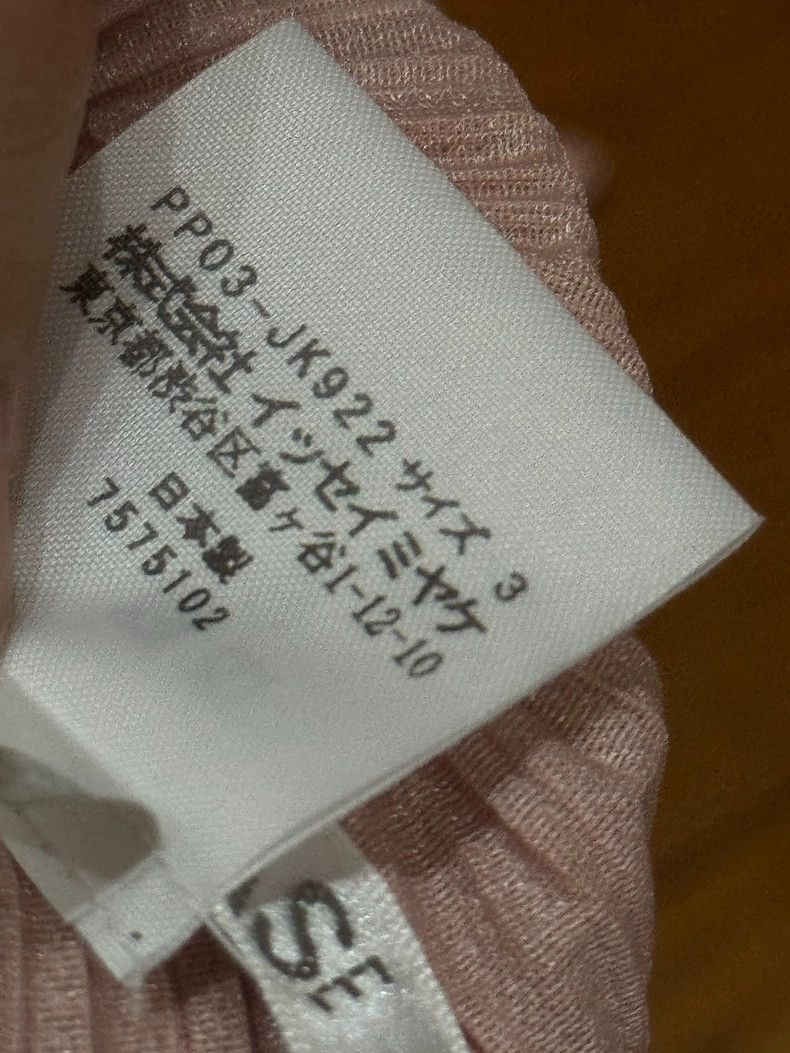 Issey Miyake Issey Miyake size:3 A fairy pink pleated high-neck top Size S / US 4 / IT 40 - 3 Thumbnail