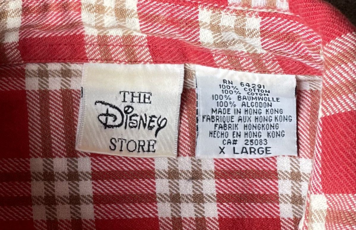 Disney Vintage 90s Disney Store Plaid Mickey Mouse Button Shirt Size US XL / EU 56 / 4 - 2 Thumbnail