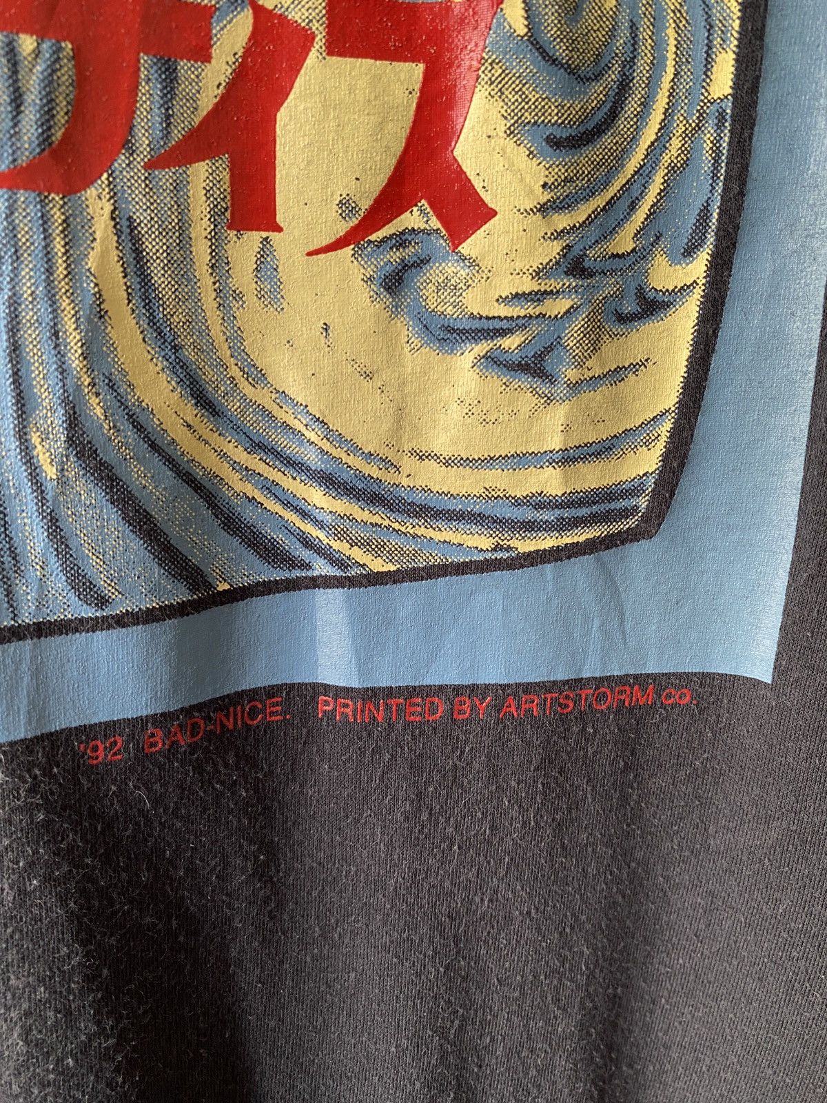 Art Comes First × Vintage 1990s - Bad Nice Art Printed By Artstorm Co T Shirt Size US M / EU 48-50 / 2 - 6 Thumbnail