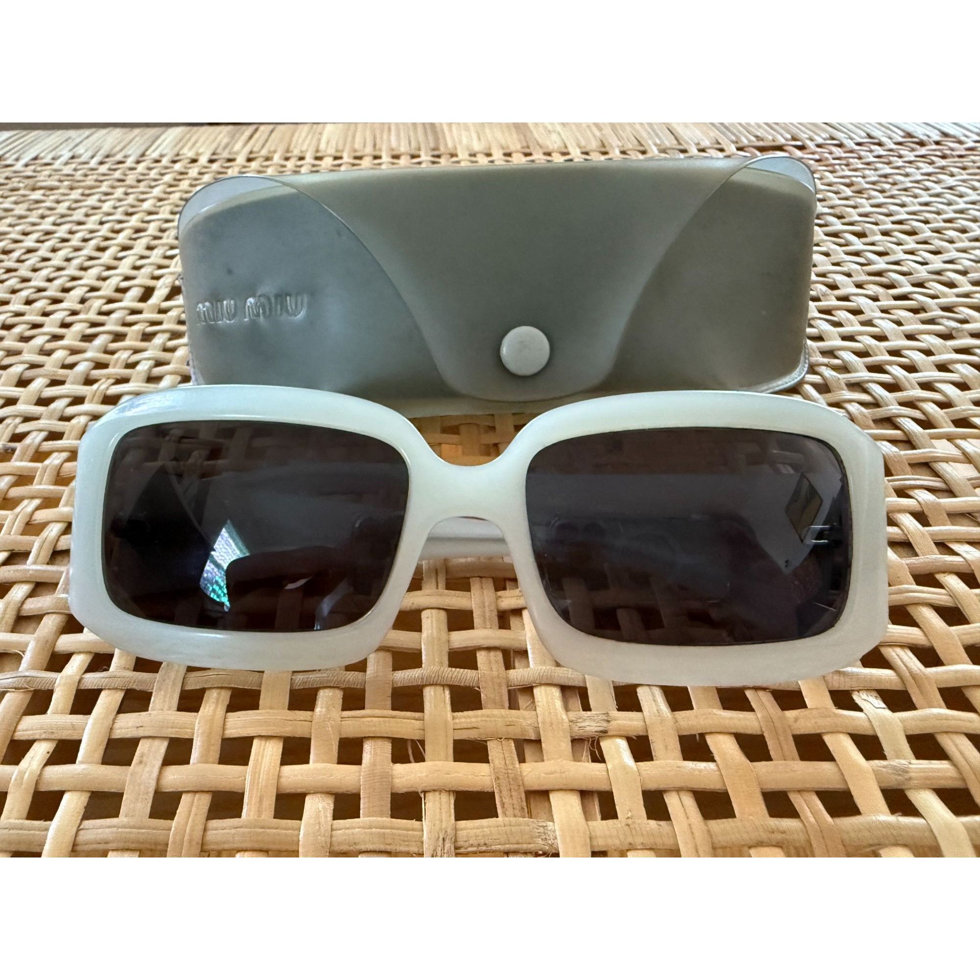Miu Miu Vintage Miu Miu Oversized Rectangle Acetate Sunglasses Size ONE SIZE - 1 Thumbnail