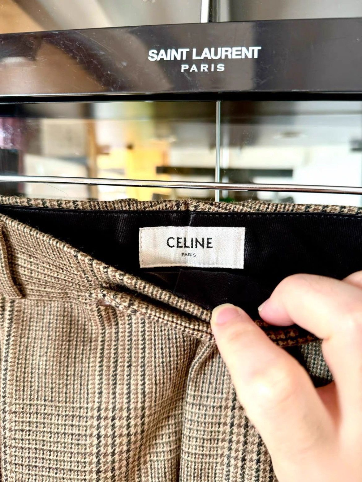 Celine Sz 48 Celine 23SS Plaid Pattern Trousers Size US 32 / EU 48 - 3 Thumbnail