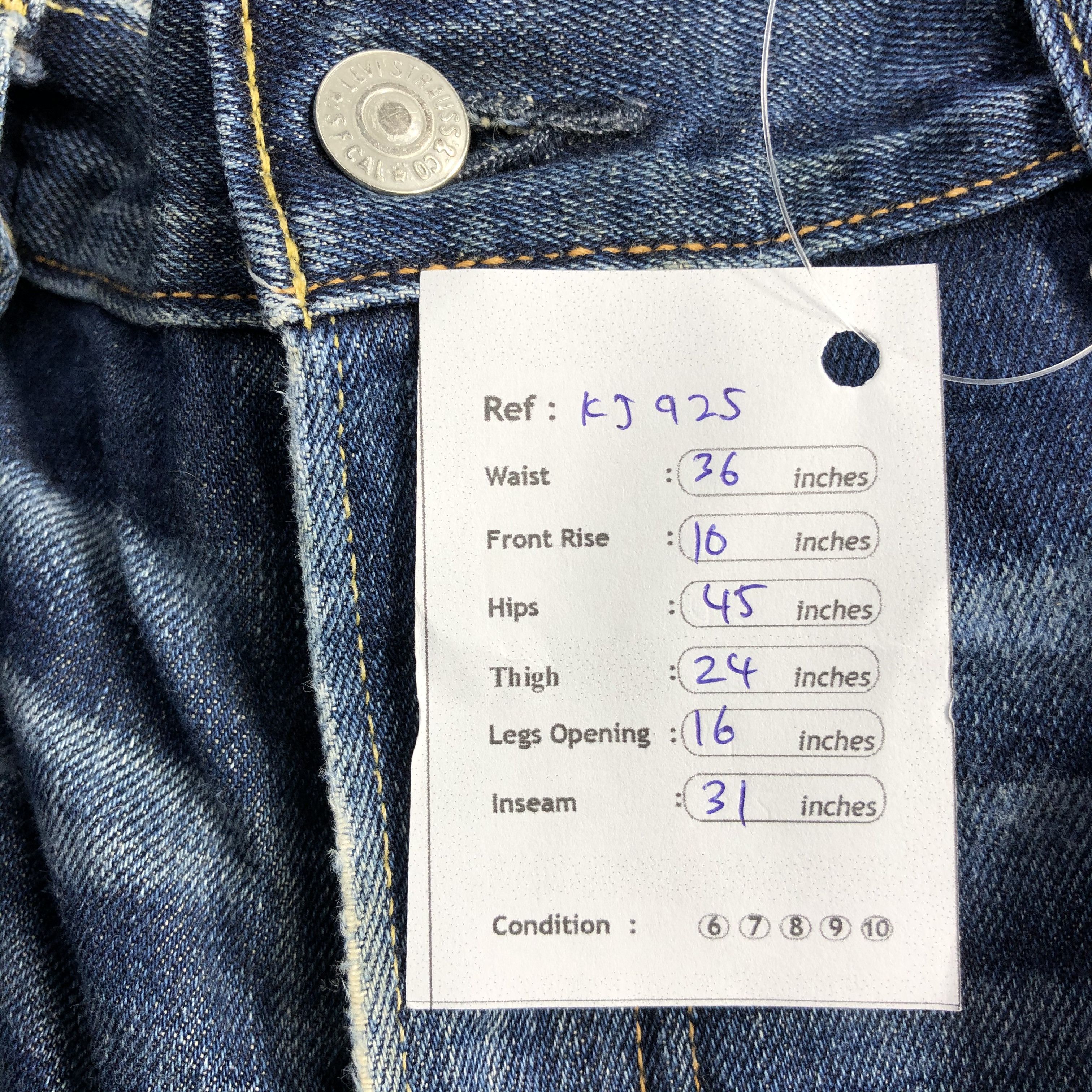 Levi's Vintage Levi's 502 Jeans Faded Blue Denim KJ925 Size US 33 - 14 Thumbnail