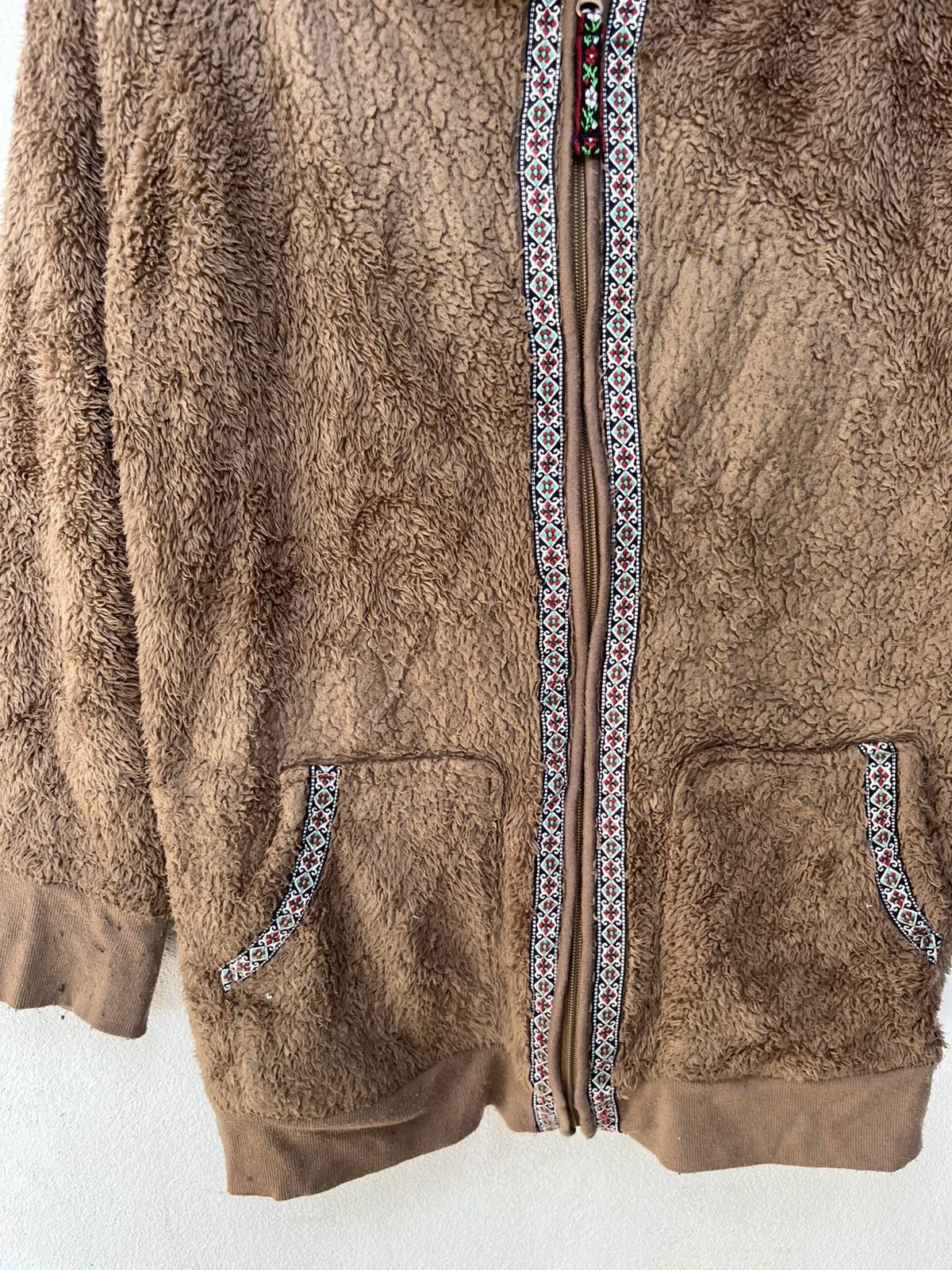 If Six Was Nine 💥Navajo Tribal Motives Chimaiyo Faux Fur Hoodie Size US L / EU 52-54 / 3 - 6 Thumbnail