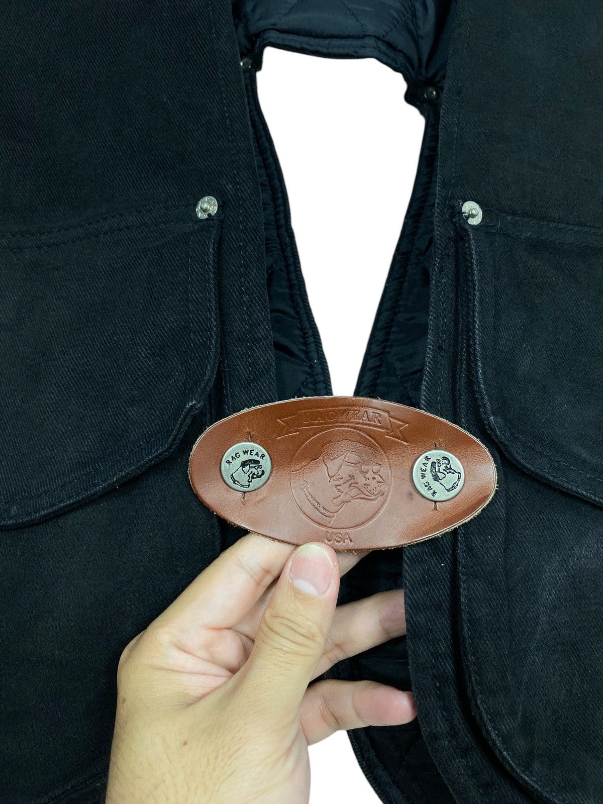 Vintage Rare‼️ Vintage Rag Wear Jeans Workwear Vest Buckle Made Usa Size US M / EU 48-50 / 2 - 11 Thumbnail