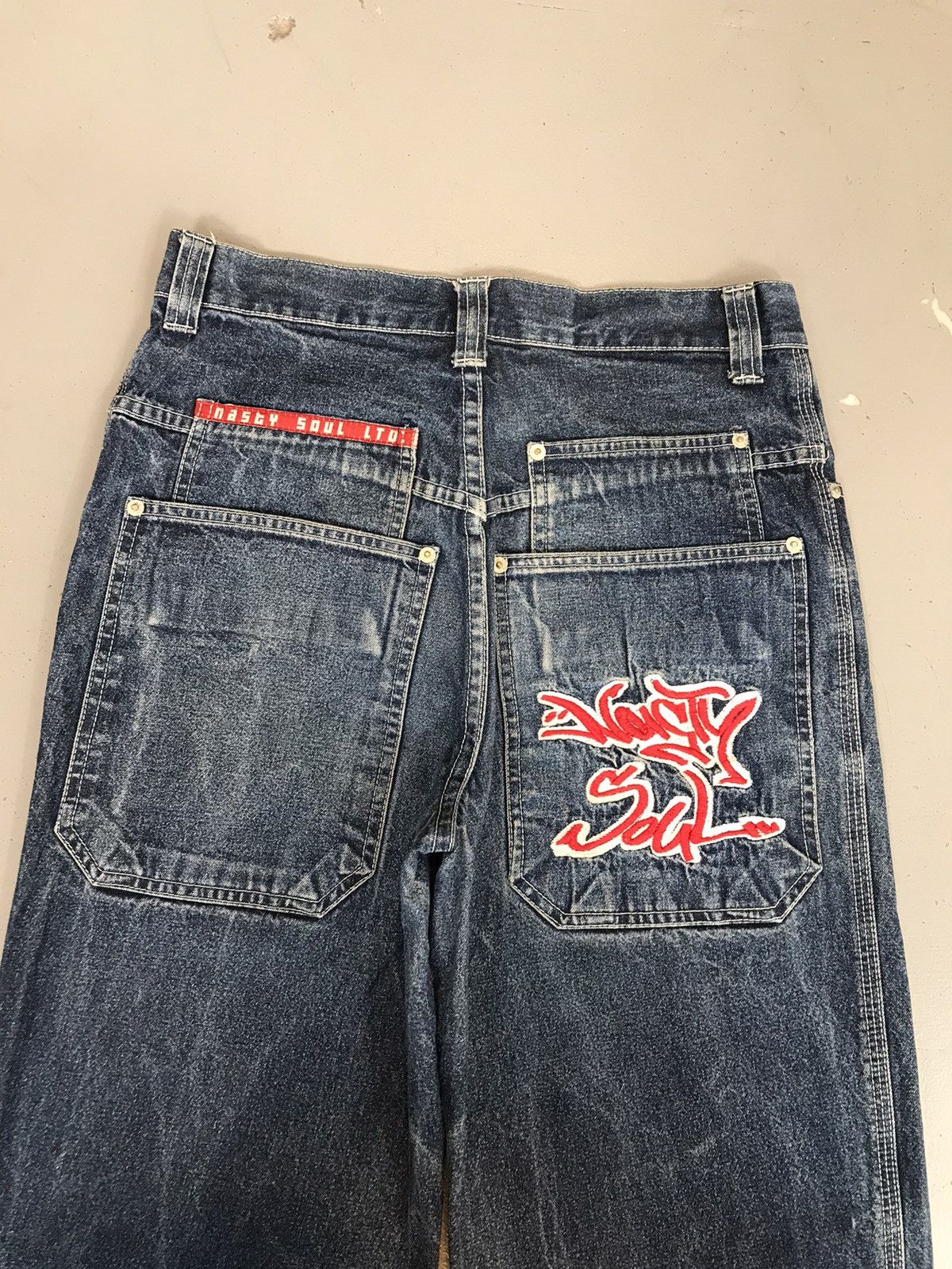 Designer Nasty Soul Embroidery Denim Size US 31 - 6 Thumbnail
