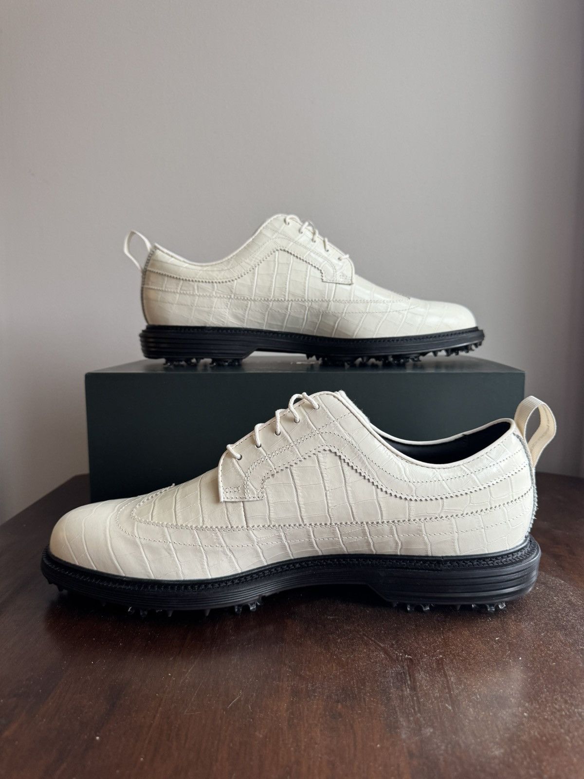 Aime Leon Dore ALD / FootJoy Croc-Embossed Premiere Series Marquis Size US 13 / EU 46 - 5 Thumbnail