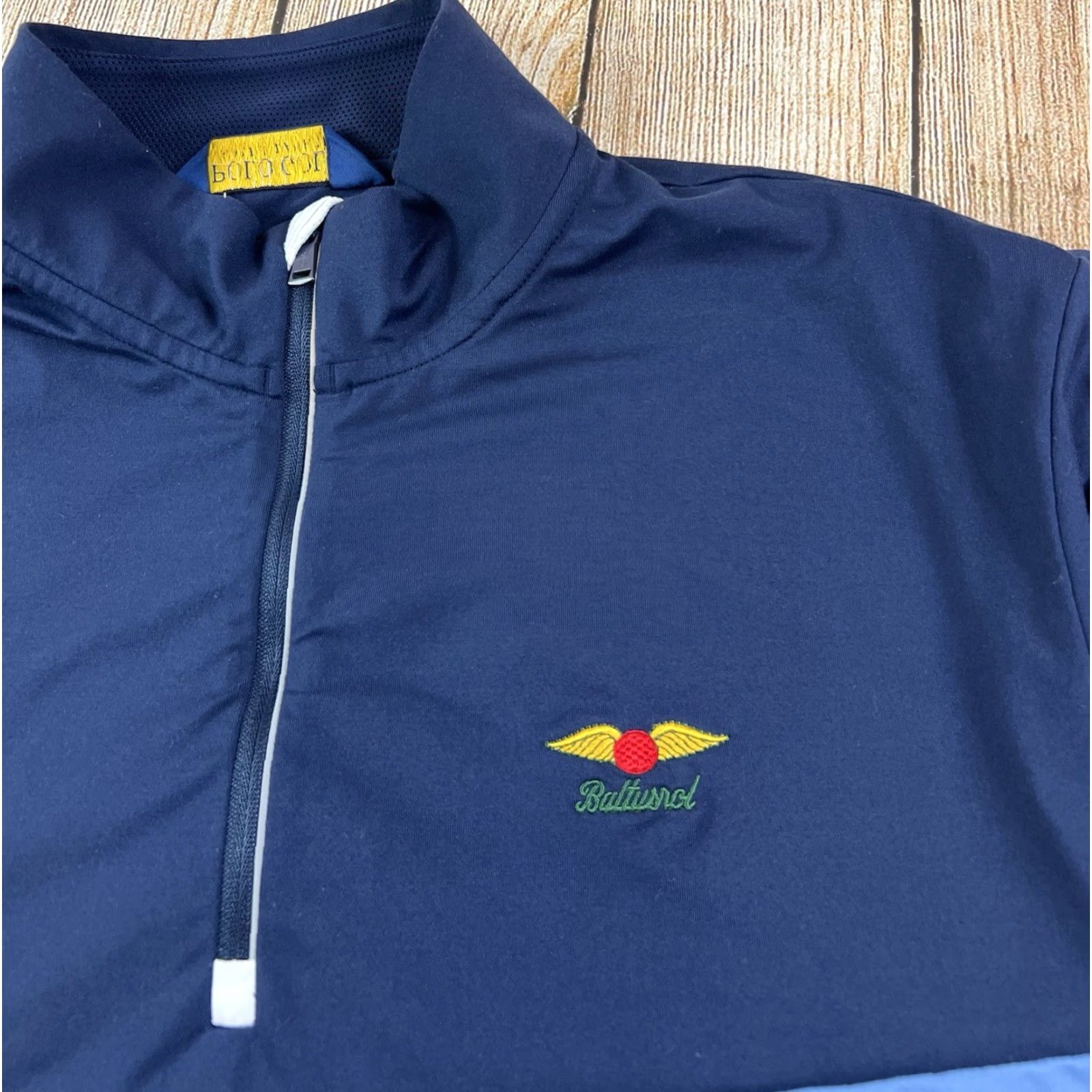Polo Ralph Lauren Mens Polo Ralph Lauren 1/4 Zip Pullover Golf Baltusrol Stifel Wicking Blue XL Regular Mens Polo Ralph Lauren Padding? Size US XL / EU 56 / 4 - 6 Thumbnail