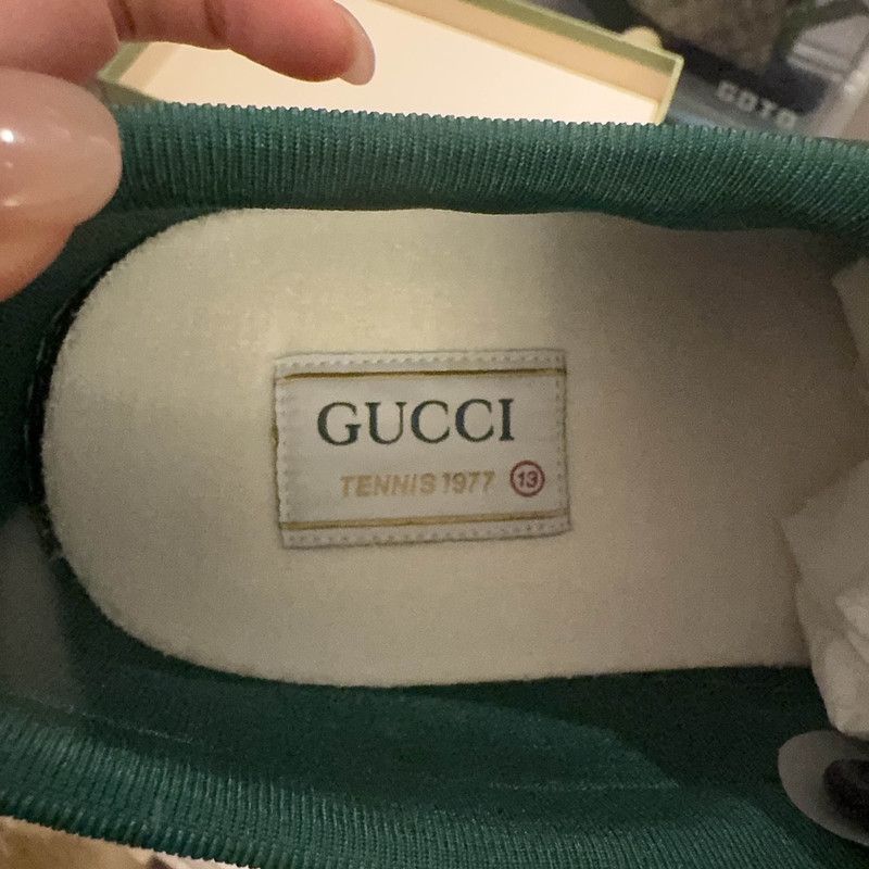 Gucci Gucci Tennis 1977 Logo Fashion Sneakers - Size US 13 / EU 46 - 5 Thumbnail