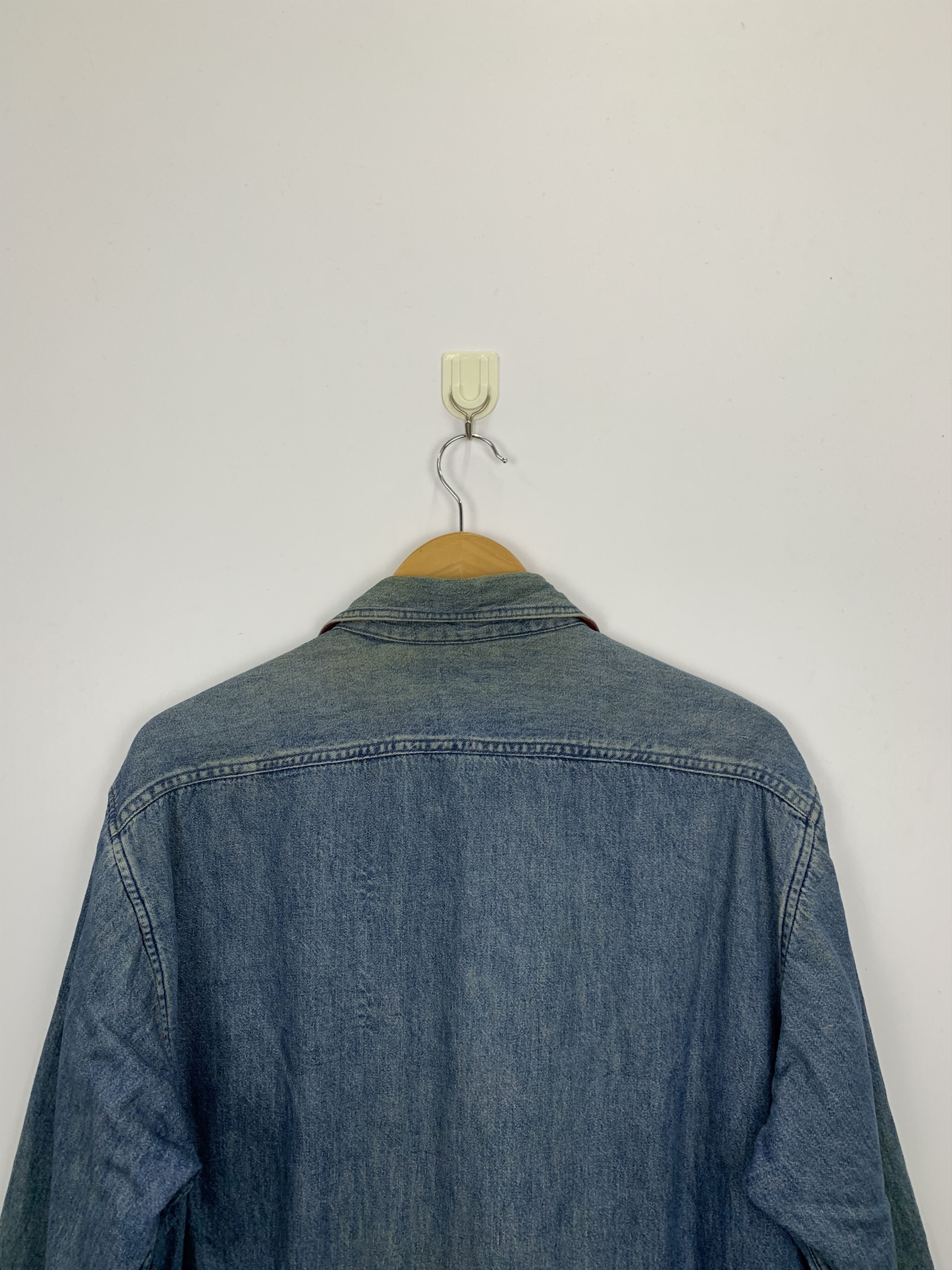 L.L. Bean Vintage 90s L.L. Bean Denim Trucker Jacket Made In USA J0786 Size US L / EU 52-54 / 3 - 4 Thumbnail