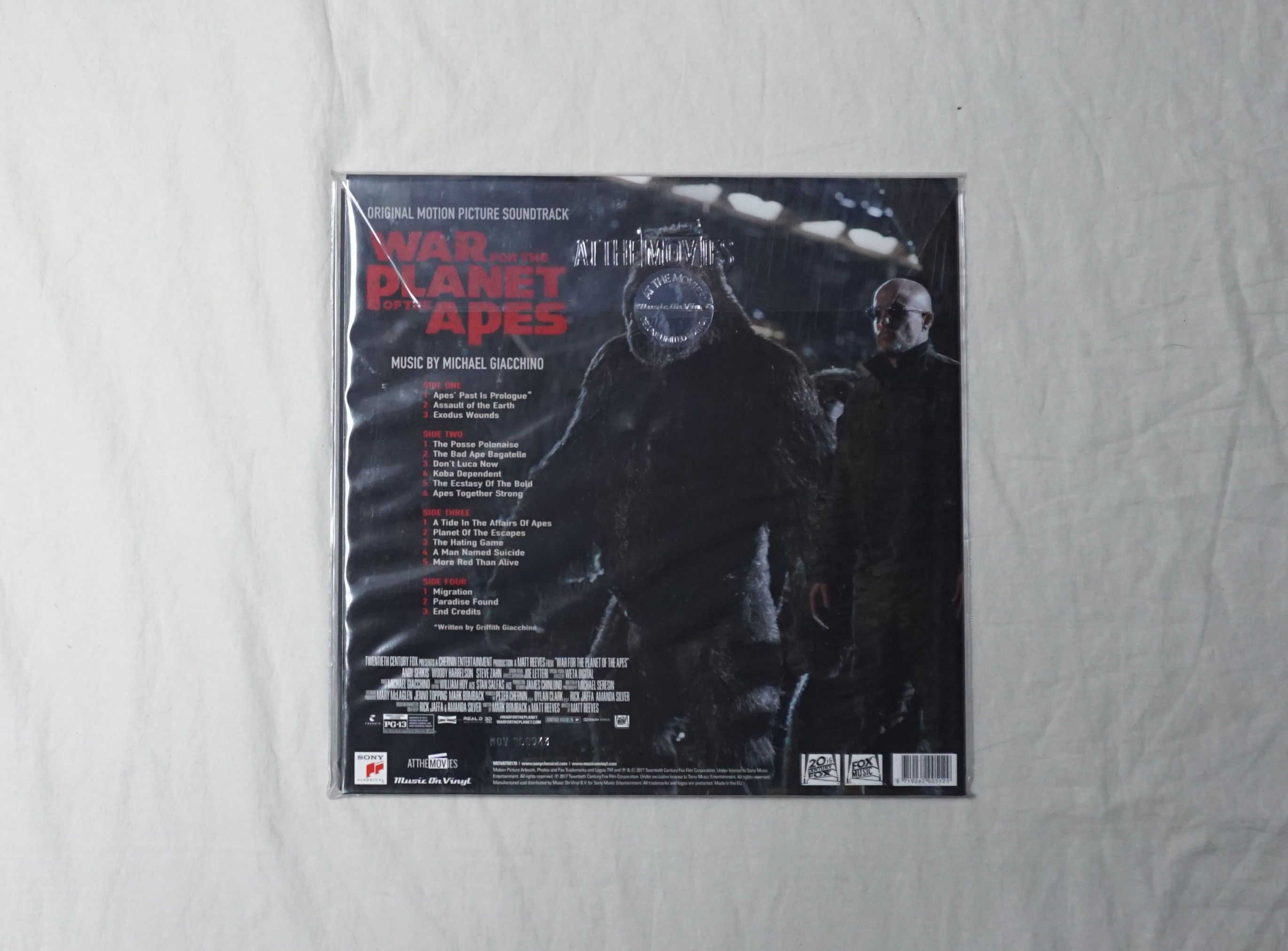 Vintage Michael Giacchino "War For The Planet Of The Apes" Vinyl Size ONE SIZE - 4 Thumbnail