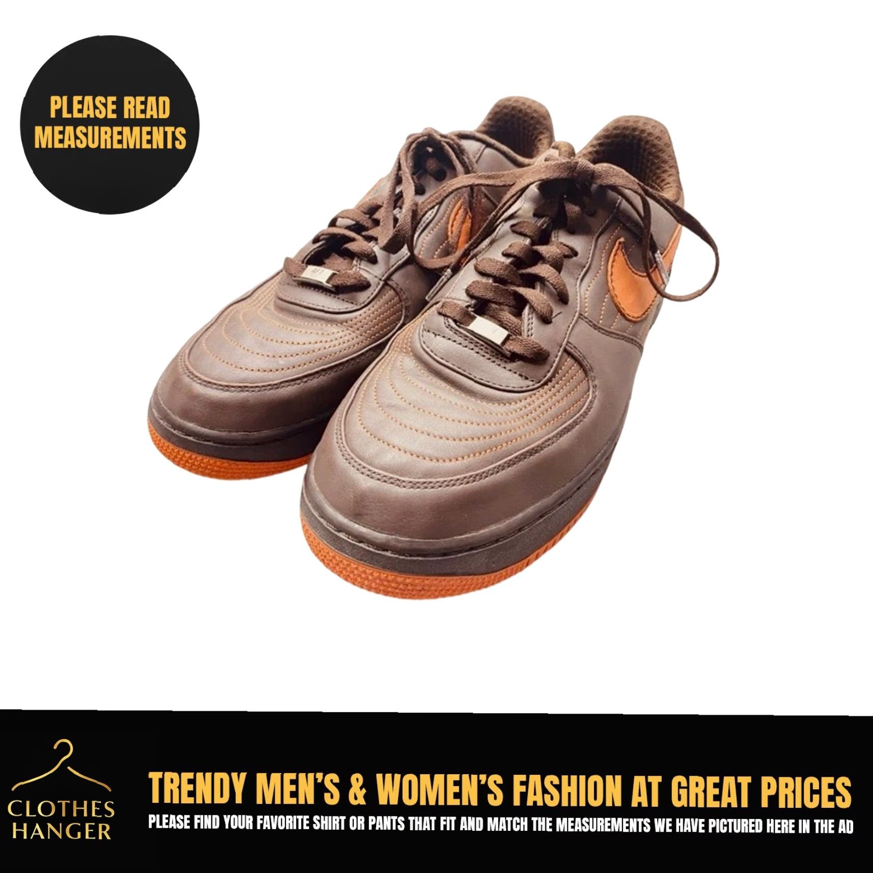 Nike VINTAGE Nike Air Force 1 Low Premium Barkley Pack Auburn 317314-281 Mens 13 Brown 1415 Size US 13 / EU 46 - 2 Thumbnail