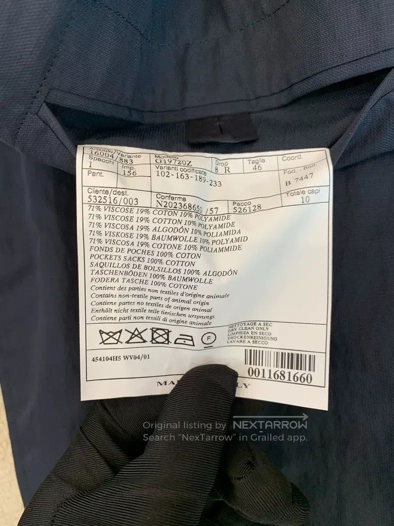 Hermes Hermes Dark blue men's casual blazer Size 46R - 6 Thumbnail