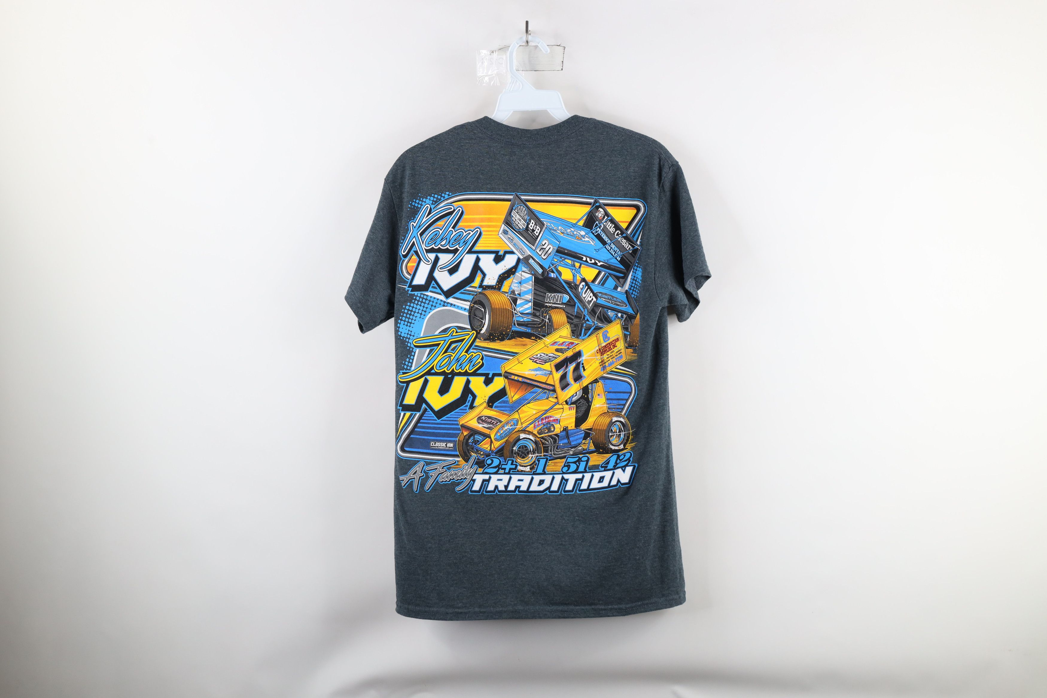 Vintage Y2K Streetwear John and Kelsey Ivy Racing T-Shirt Gray Size M / US 6-8 / IT 42-44 - 15 Thumbnail