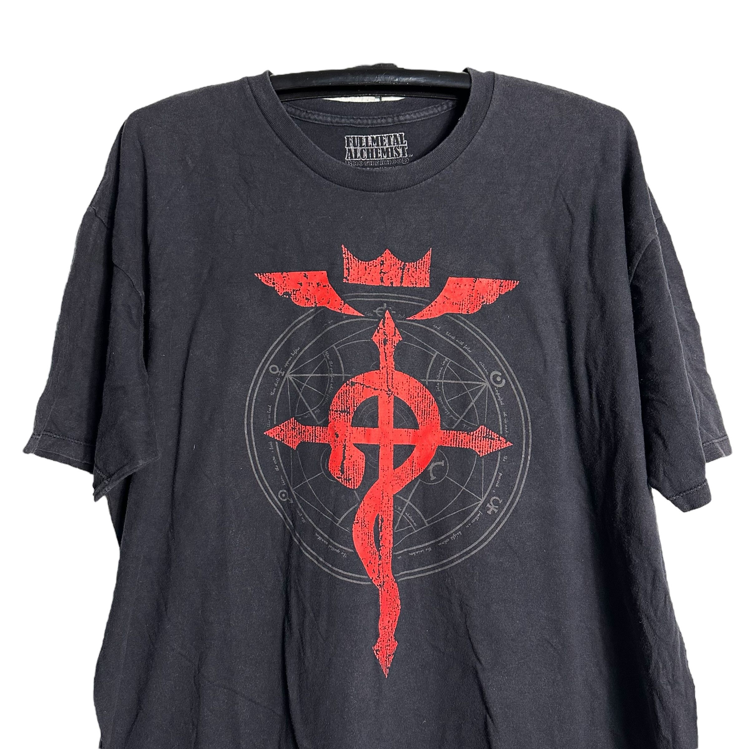 Anime 🔥RARE🔥Vintage Fullmetal Alchemist Brotherhood OVP T-shirt Size US XXL / EU 58 / 5 - 2 Thumbnail