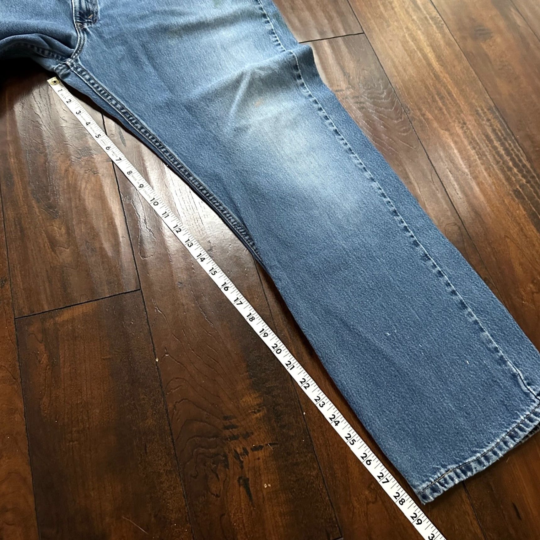 Levi's VINTAGE Levi's 505 Jeans Straight Mens 40x30 Blue Denim 90s 80s 90s Comfort jeans USA Leather tag? Wait. Size US 40 / EU 56 - 4 Thumbnail