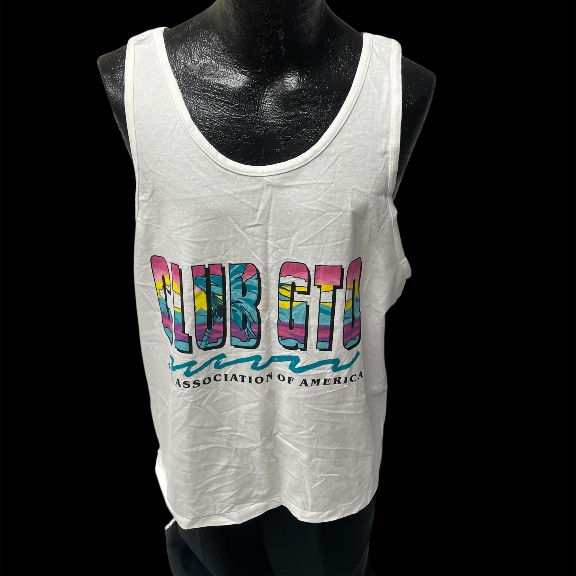 Hanes Vtg CLUB GTO Surfer Tank Top Association of America Shirt Size US L / EU 52-54 / 3 - 3 Thumbnail