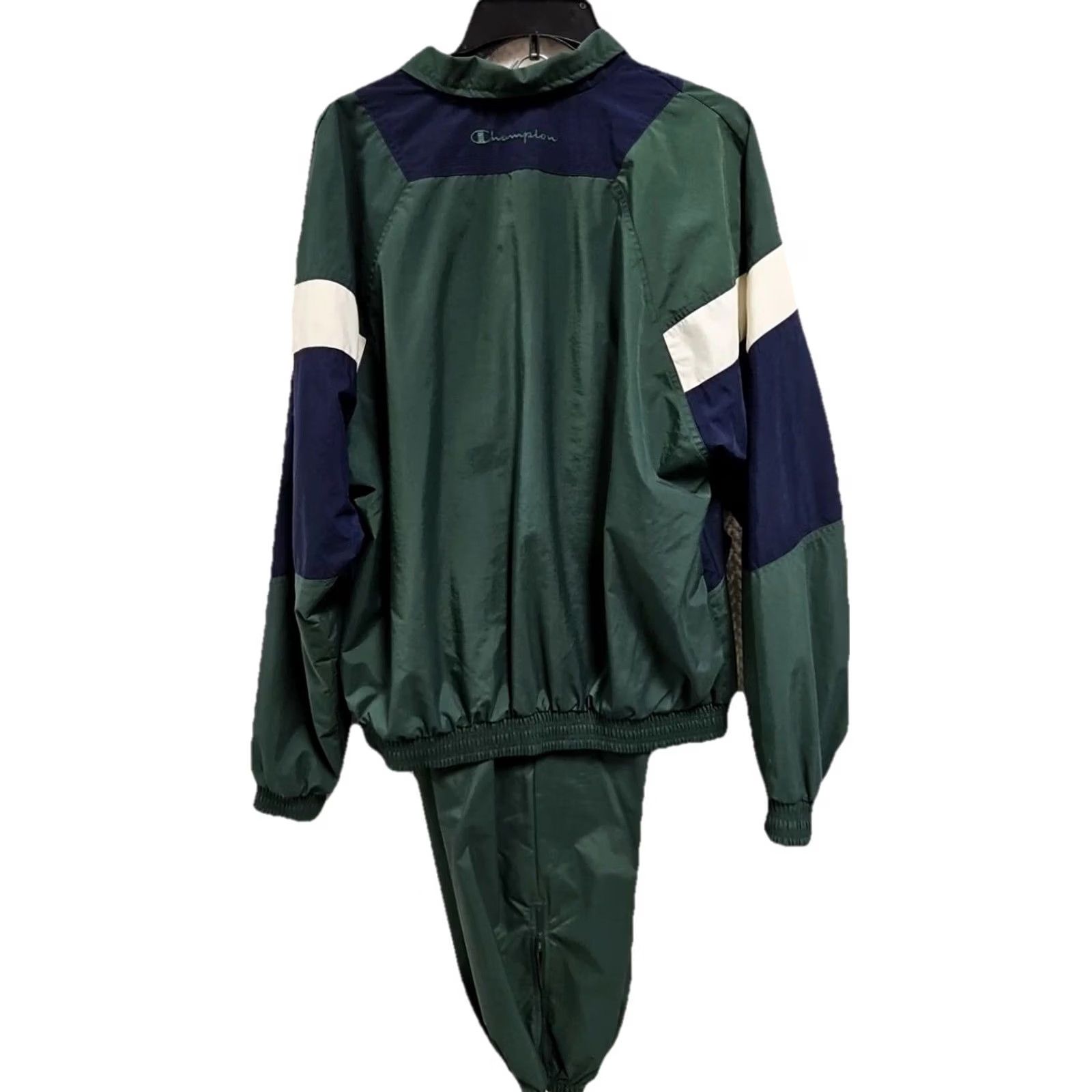 Champion VINTAGE Champion Baylor University Tracksuit Mens M Green Windbreaker Set Y2K Size US 31 - 7 Thumbnail