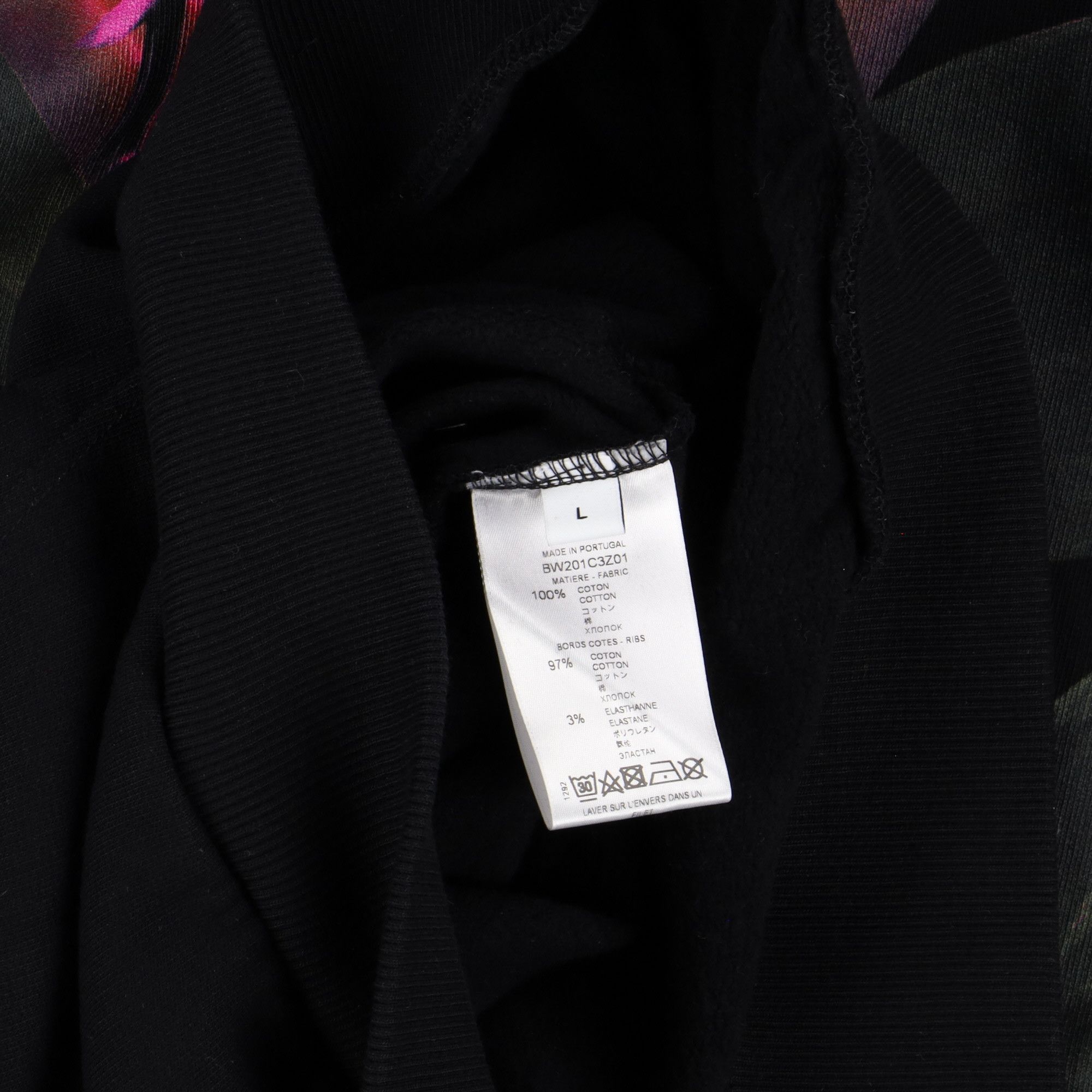 Givenchy Black Birds Of Paradise Oversized Hoodie Size L / US 10 / IT 46 - 4 Thumbnail
