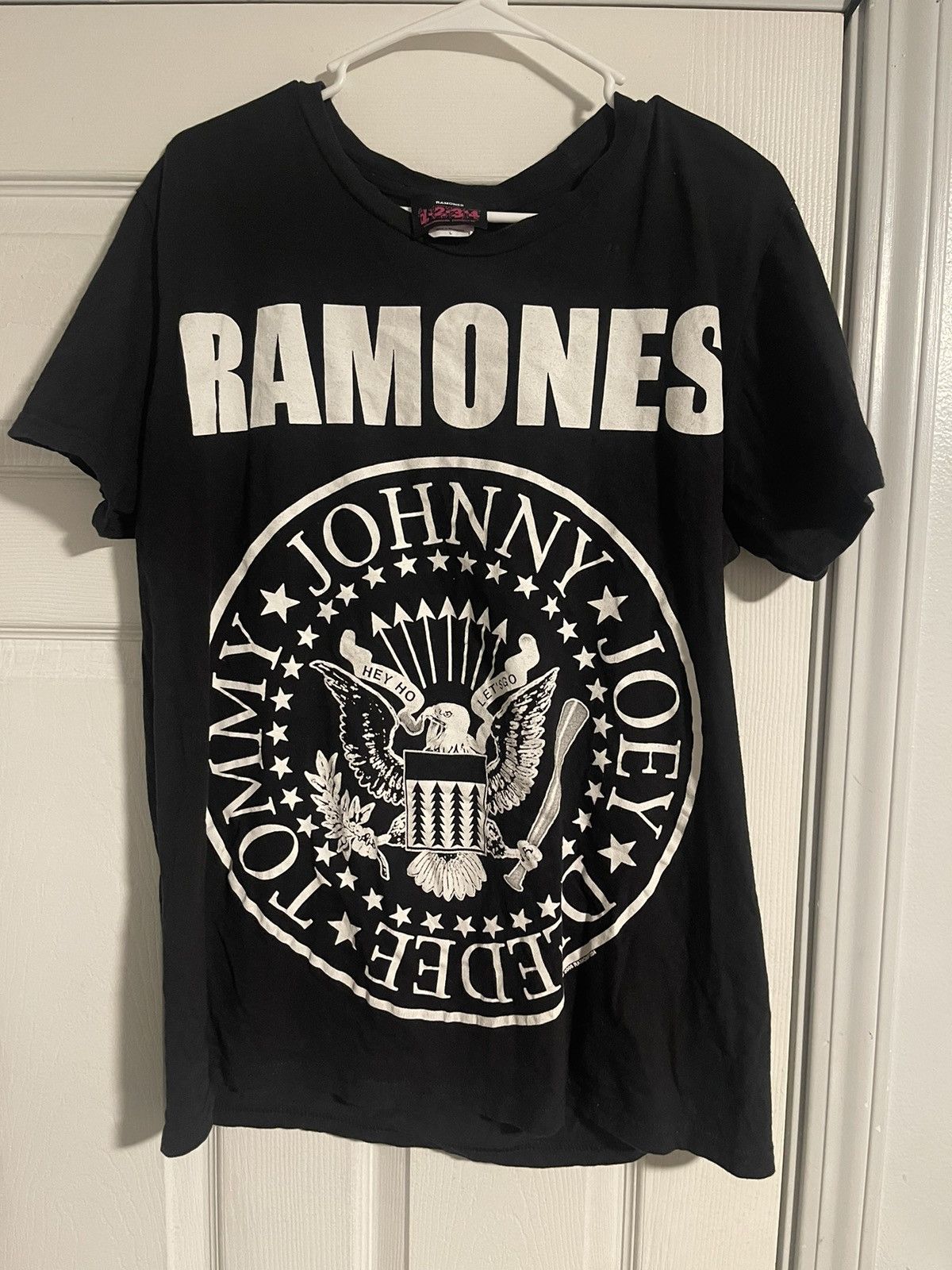 image of Band Tees x Vintage Ramones Vintage Tee in Black, Men's (Size Large)