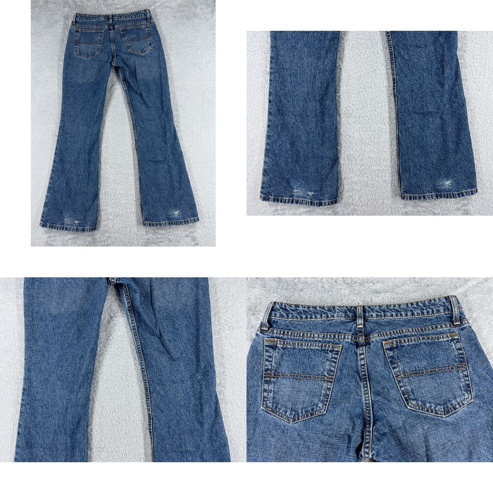 Vintage Arizona Jeans Co Jeans Womens 9 Blue Denim Flared Cotton Blend Mid 29x30 Size 30" / US 8 / IT 44 - 9 Thumbnail