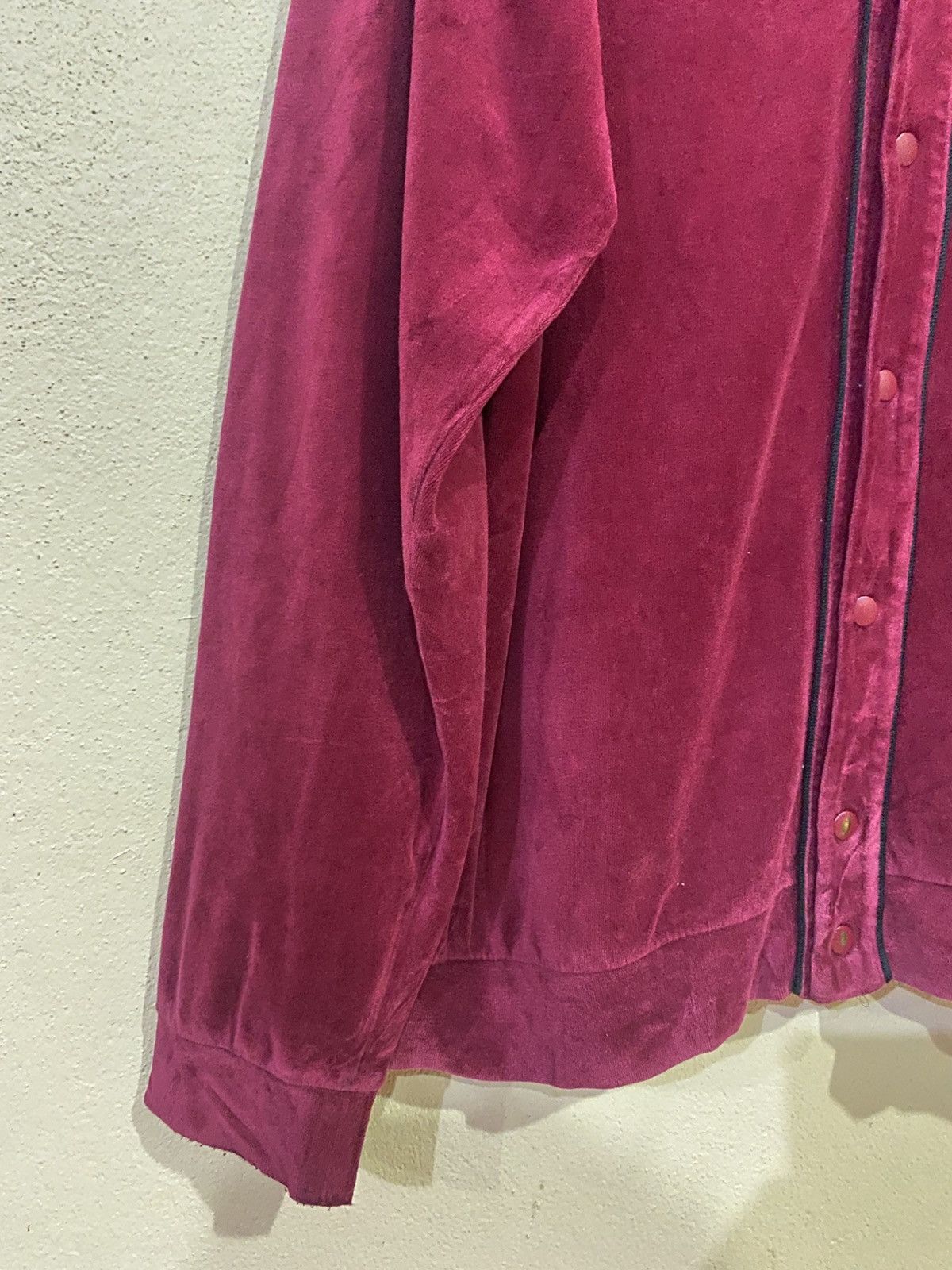 Lacoste Vintage Lacoste Velvet Cardigan Size US L / EU 52-54 / 3 - 5 Thumbnail