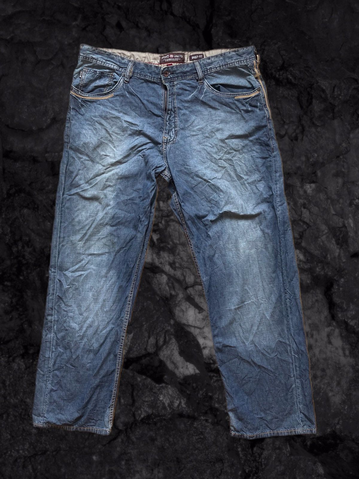 Ecko Unltd. × Vintage Wide baggy pants streetwear Y2K Size US 41 - 2 Thumbnail