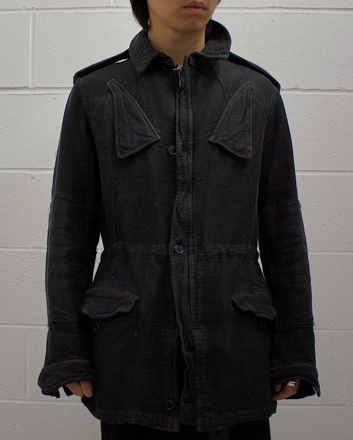 If Six Was Nine × Japanese Brand × Maison MIHARA YASUHIRO MiharaYasuhiro AW05 Distressed Mesh Military Jacket Size US S / EU 44-46 / 1 - 4 Thumbnail