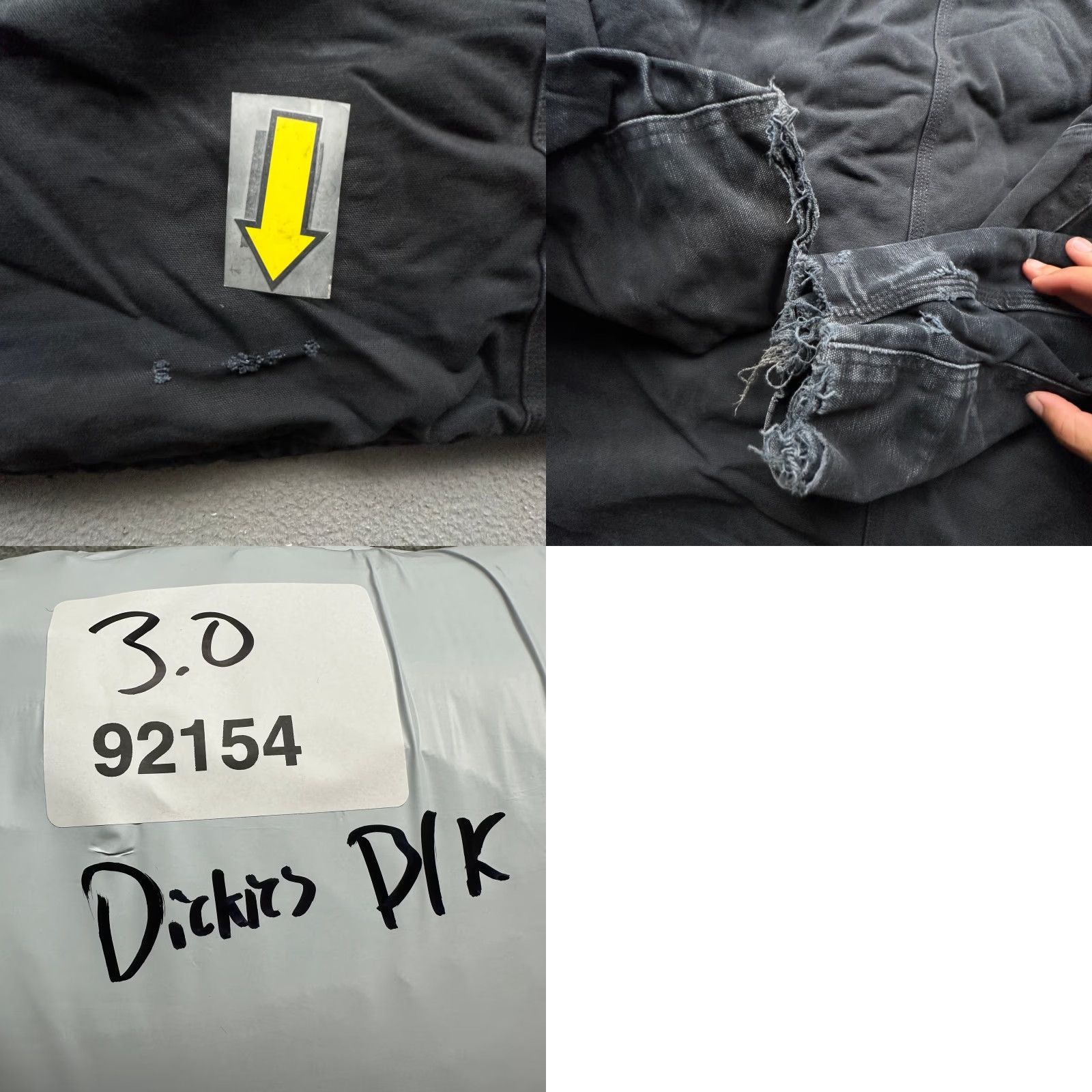 Dickies VINTAGE Dickies Coat Jacket Work Chore Black 2XL Mens Distressed Pockets Zipper Size US XXL / EU 58 / 5 - 9 Thumbnail
