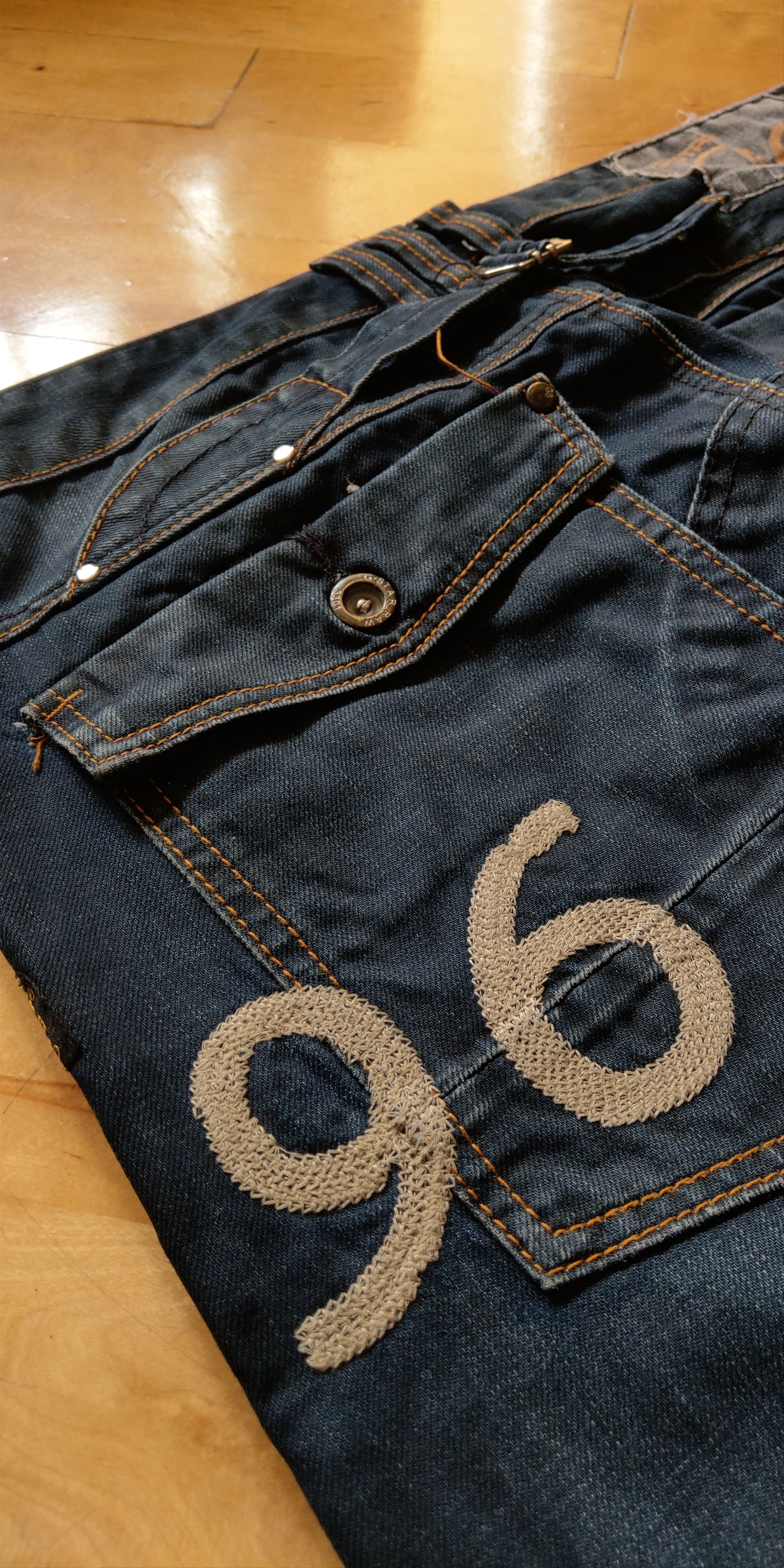 G-Star G-Star Typography Pants Flared Baggy Denim Goth GS RAW Size US 36 / EU 52 - 2 Thumbnail