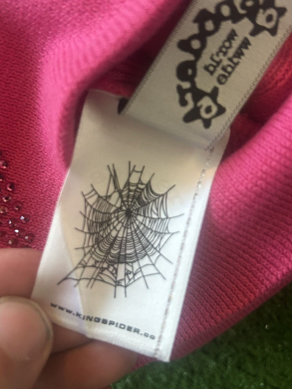 Sp5der SP5DER “5STAR” SKULLY RHINSTONE (PINK) O/S Size ONE SIZE - 8 Thumbnail