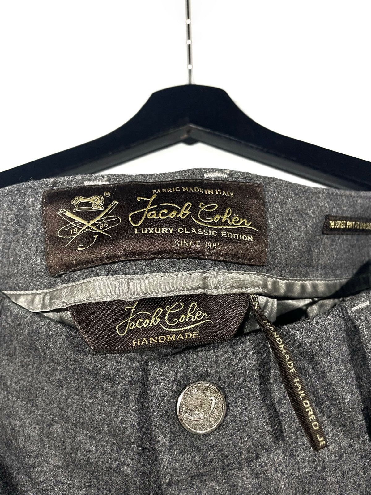 Jacob Cohen Jacob Cohen Luxury Wool Trousers Model 727 Italy Size 27 Size US 27 - 4 Thumbnail