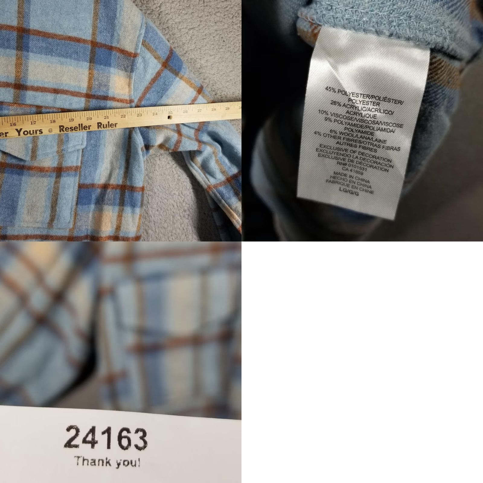 Ford VINTAGE Ford Bronco Flannel Shirt Mens Large Blue Plaid Long Sleeve Button Up Graphic Size US L / EU 52-54 / 3 - 8 Thumbnail