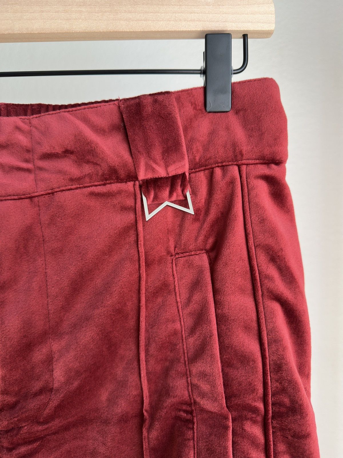 Rhude Velour Track Pants Red Size US 28 / EU 44 - 3 Thumbnail