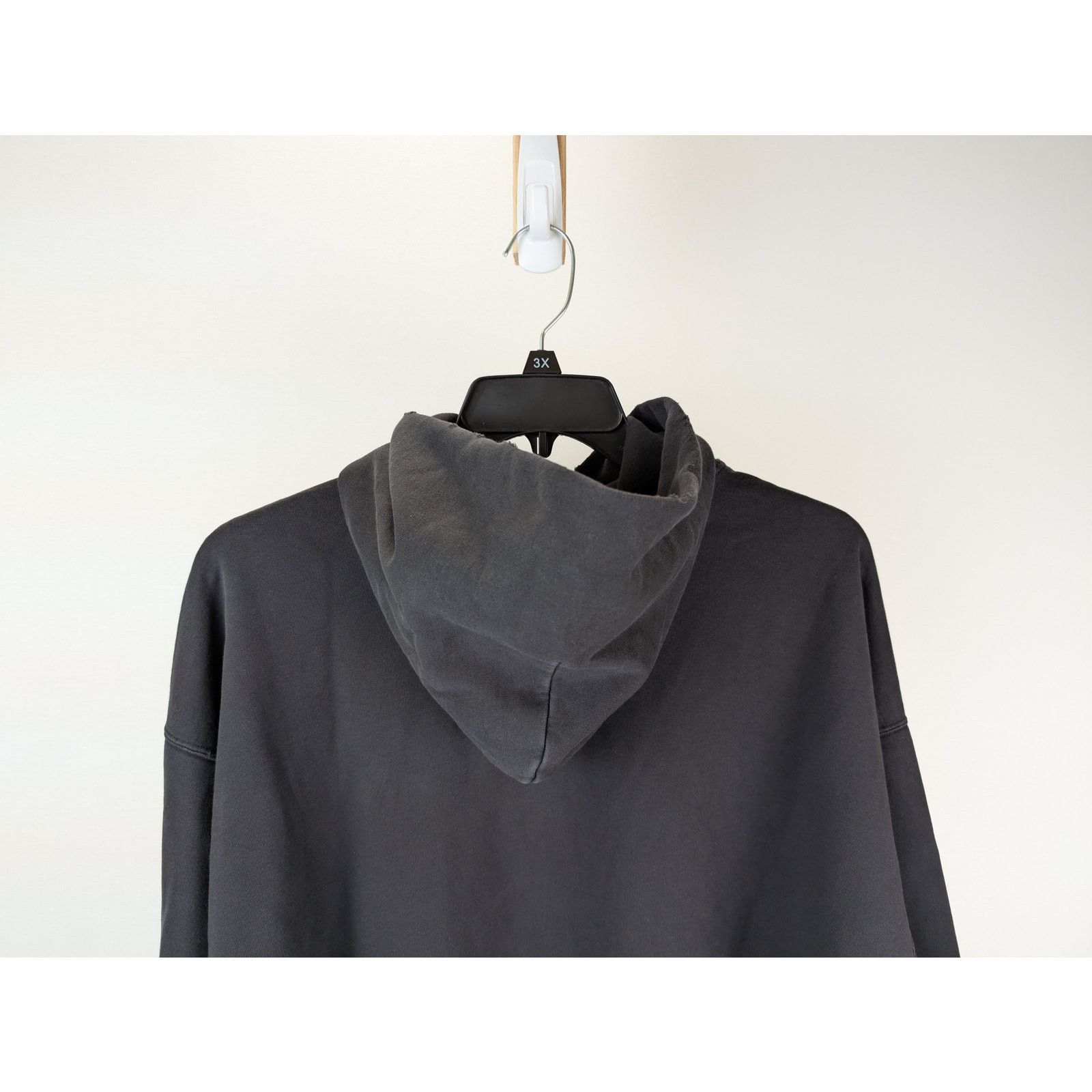 Balenciaga o1rshd1 DIY College No Pocket Medium Fit Hoodie Washed Black Size US M / EU 48-50 / 2 - 10 Thumbnail