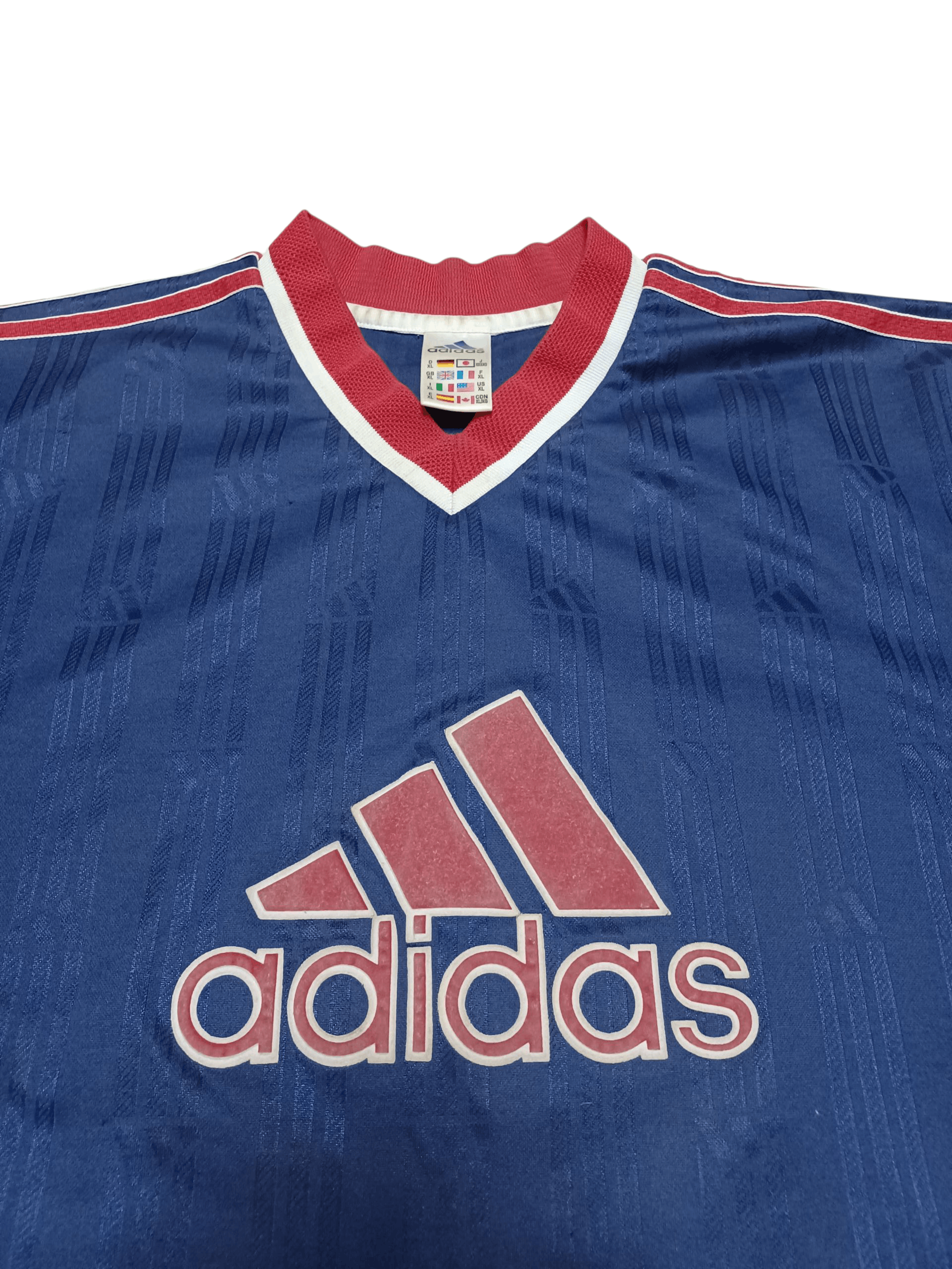 Adidas ADIDAS VINTAGE 90S BIGLOGO SOCCER JERSEY TEE FOOTBALL Size US XL / EU 56 / 4 - 2 Thumbnail