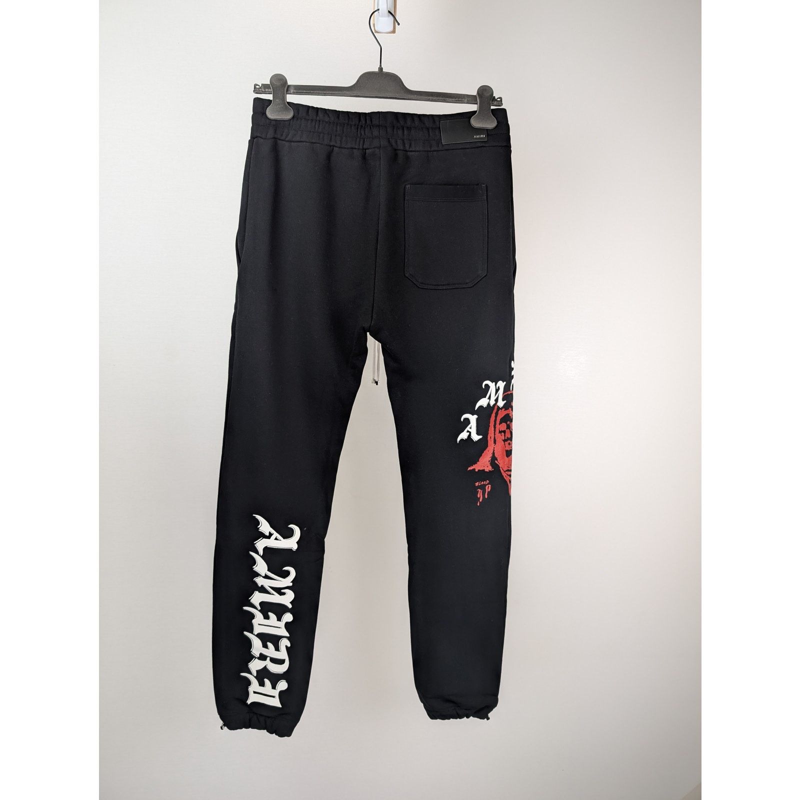 Amiri o1rshd1 Wes Lang Solar Kings Sweatpant in Black Size US 34 / EU 50 - 11 Thumbnail