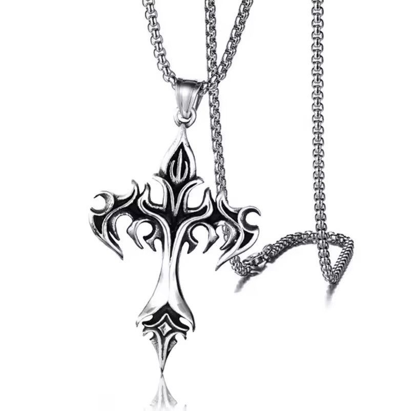 Japanese Brand Gothic Skeleton Cross Necklace Size ONE SIZE - 5 Thumbnail