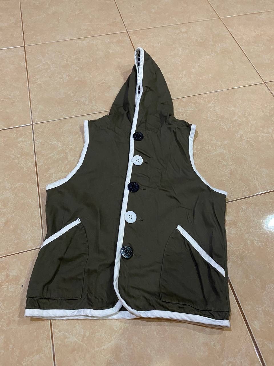 Japanese Brand Decomp Usn Vest Hoodie Size US M / EU 48-50 / 2 - 1 Thumbnail