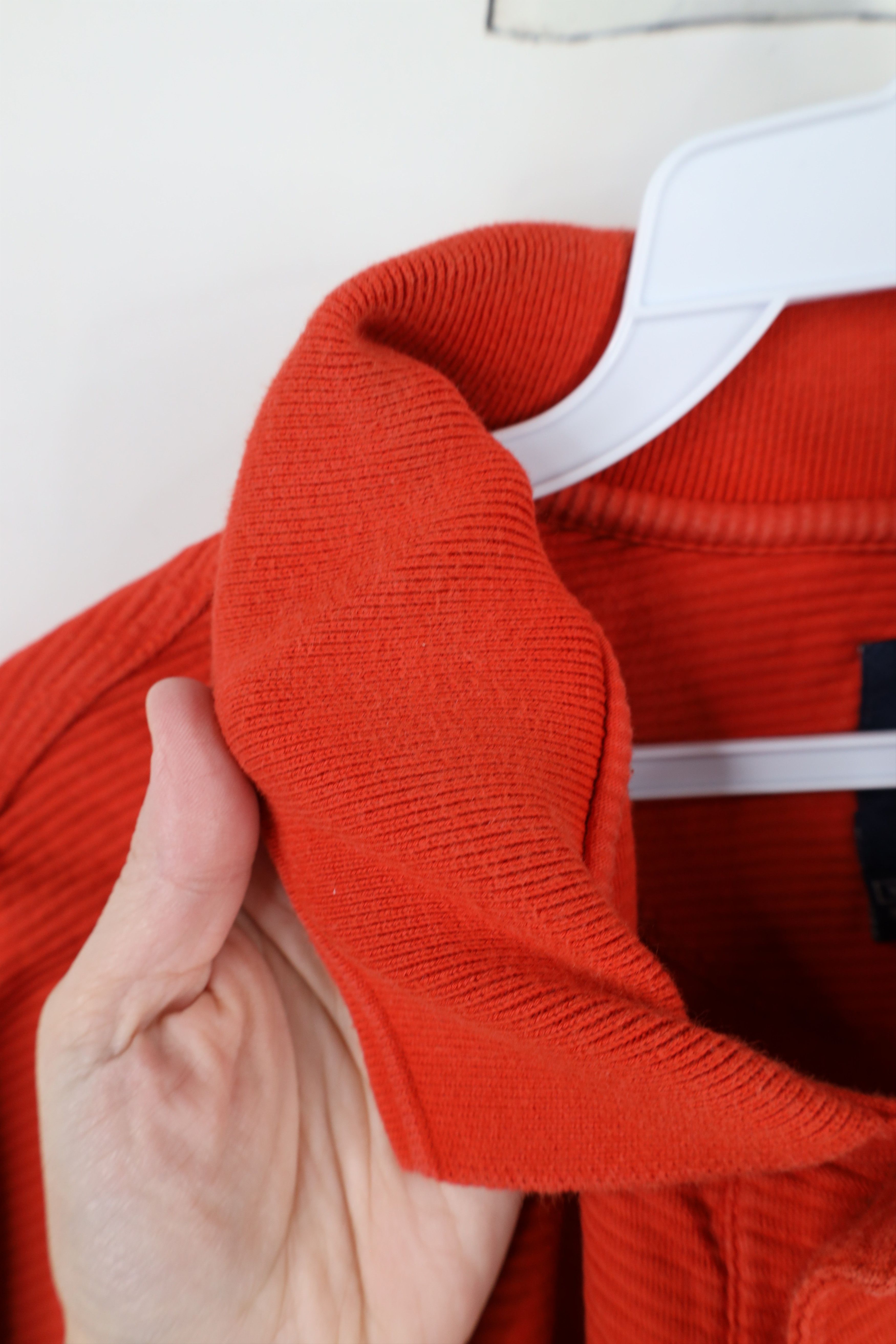 Nike × Vintage Vintage Nike Golf Knit Travis Scott Mini Swoosh Polo Orange Size US XL / EU 56 / 4 - 8 Thumbnail