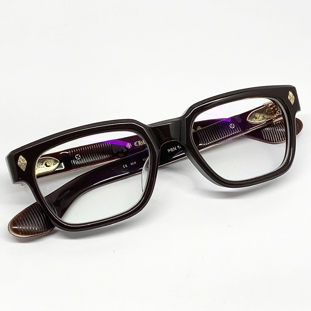 Chrome Hearts Chrome Hearts Glasses Pen15 Brown/Gold Size ONE SIZE - 2 Thumbnail