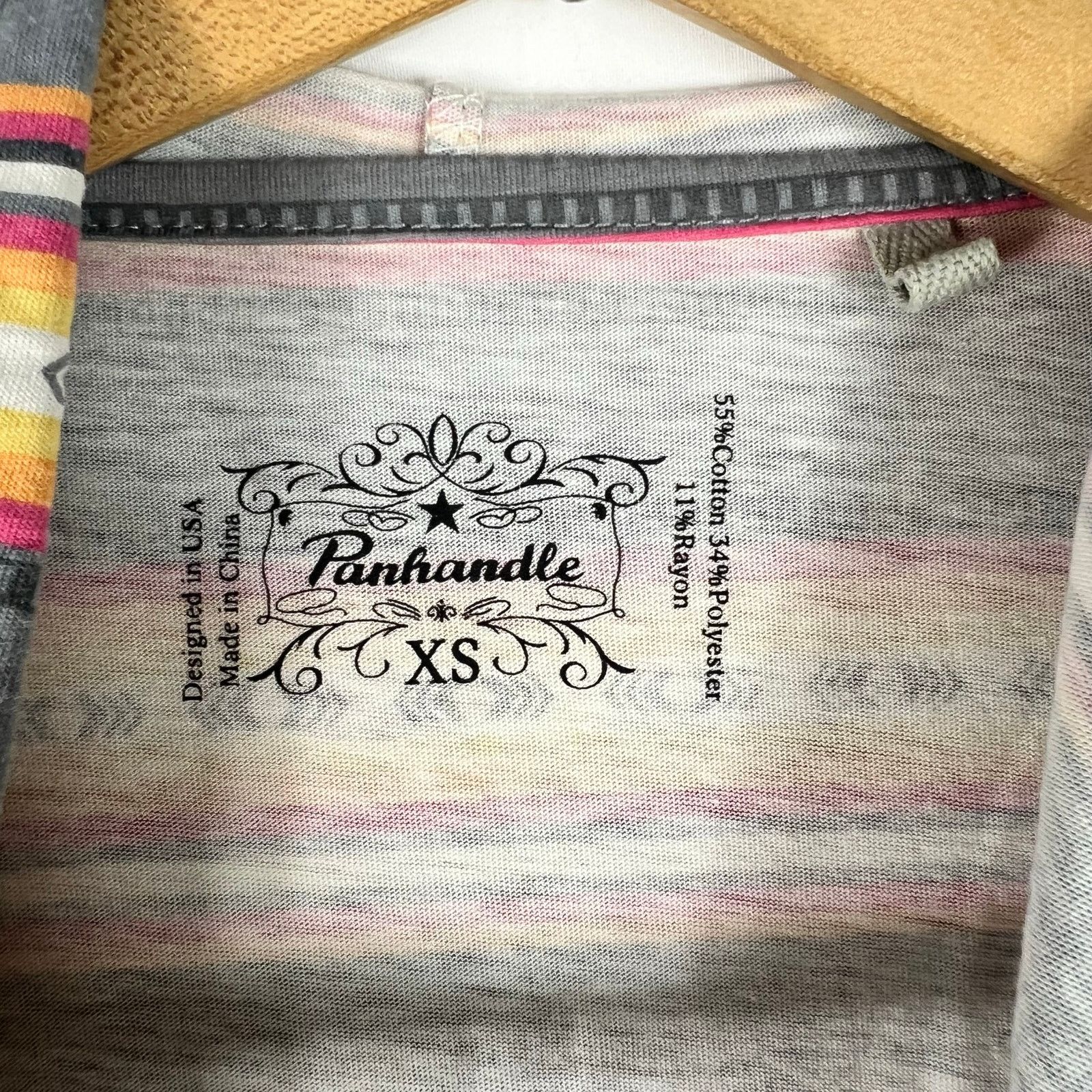 Panhandle Slim Panhandle Western Hoodie XS Gray Orange Southwestern Size XS / US 0-2 / IT 36-38 - 5 Thumbnail