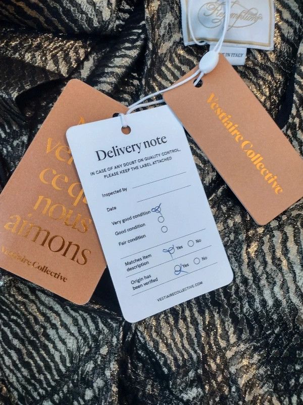 Redemption REDEMPTION SilkMix Metallic Dress DetachableTrainScarf Size M / US 6-8 / IT 42-44 - 11 Thumbnail
