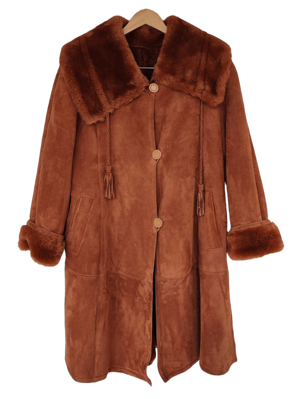 Vintage G&G Italia Sherling Coat Size M / US 6-8 / IT 42-44 - 1 Thumbnail