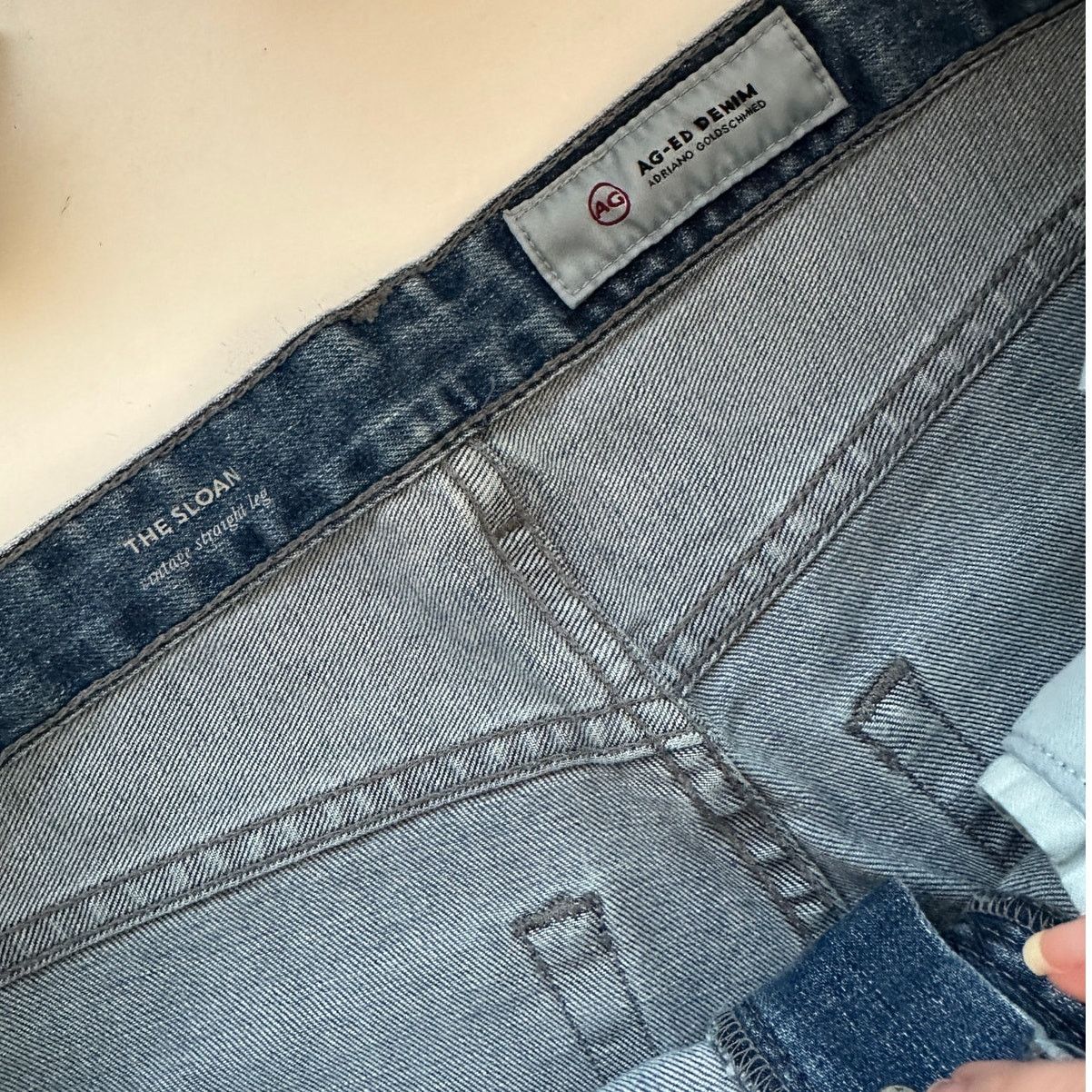 AG Adriano Goldschmied AG The Sloan Jeans Medium Wash Women US 29 Straight Leg Size 29" - 7 Thumbnail