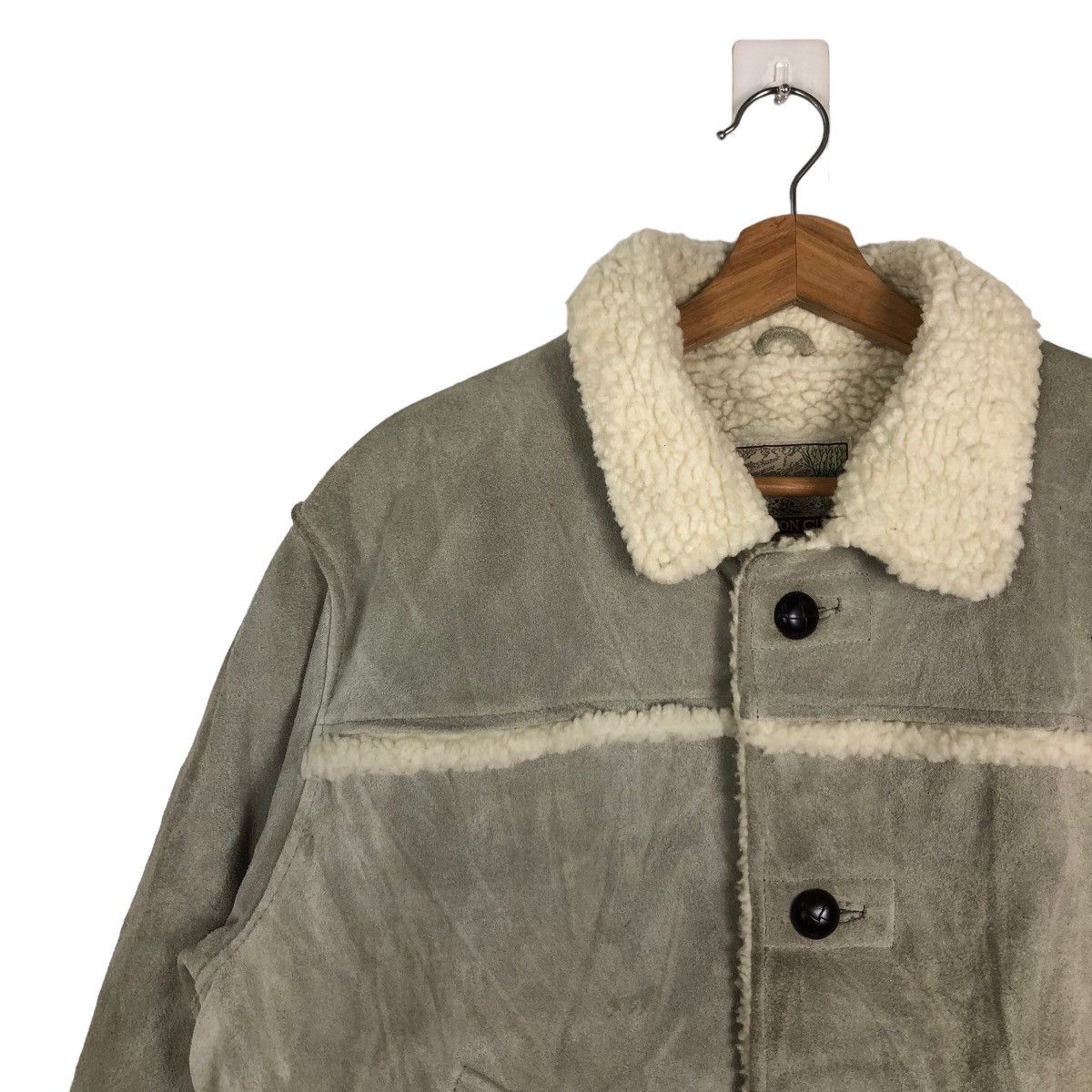 Japanese Brand 🔥70s VINTAGE SUEDE LEATHER CHORE JACKET CREATION CUBE JAPAN Size US M / EU 48-50 / 2 - 7 Thumbnail