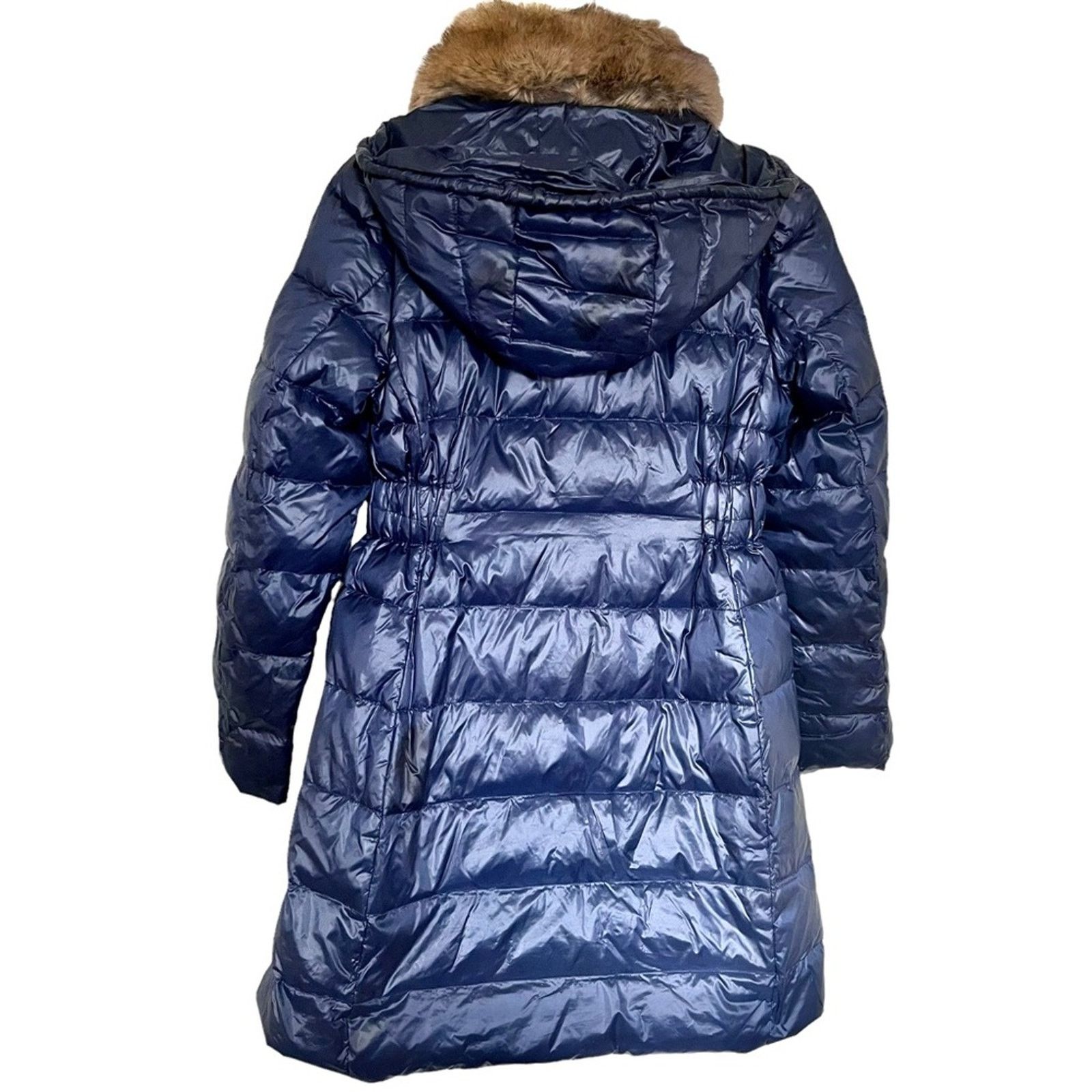 Kate Spade Kate Spade Faux Fur-trim Down Puffer Coat In Navy XS Size XS / US 0-2 / IT 36-38 - 2 Thumbnail