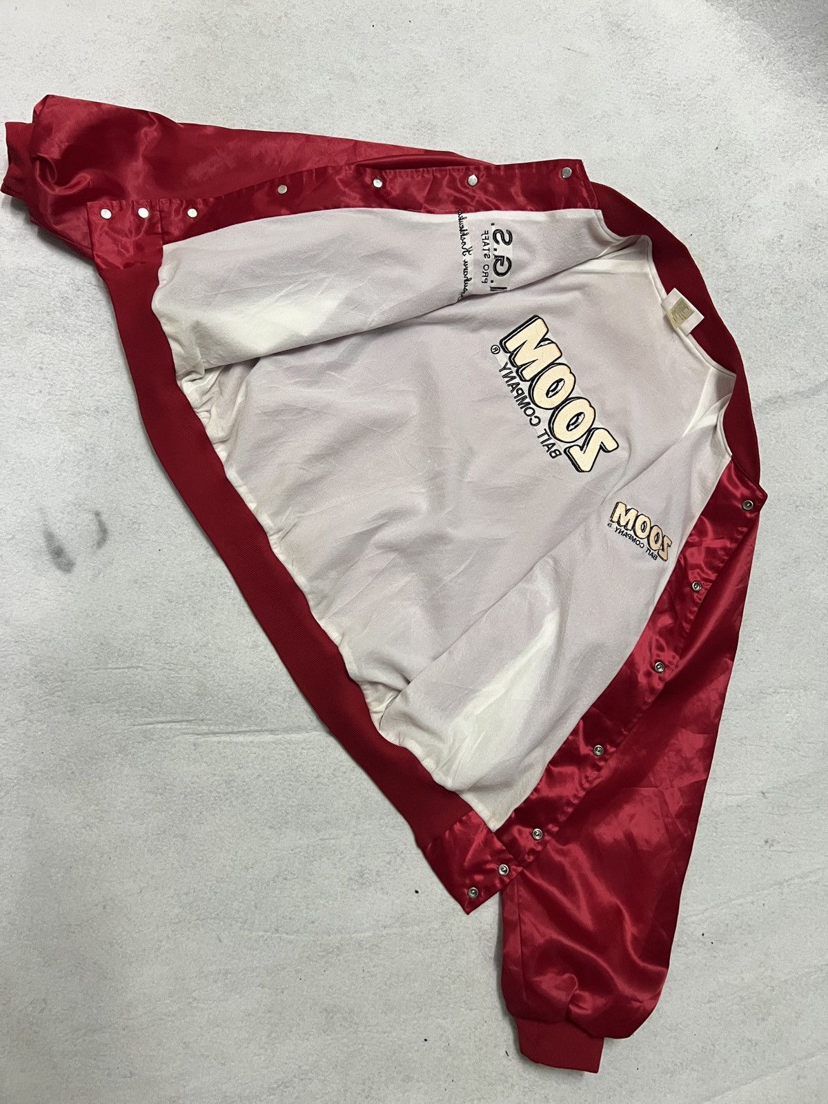 Vintage 547. Vintage Zoom Bait Co. Pro Staff Satin Jacket Size US M / EU 48-50 / 2 - 5 Thumbnail