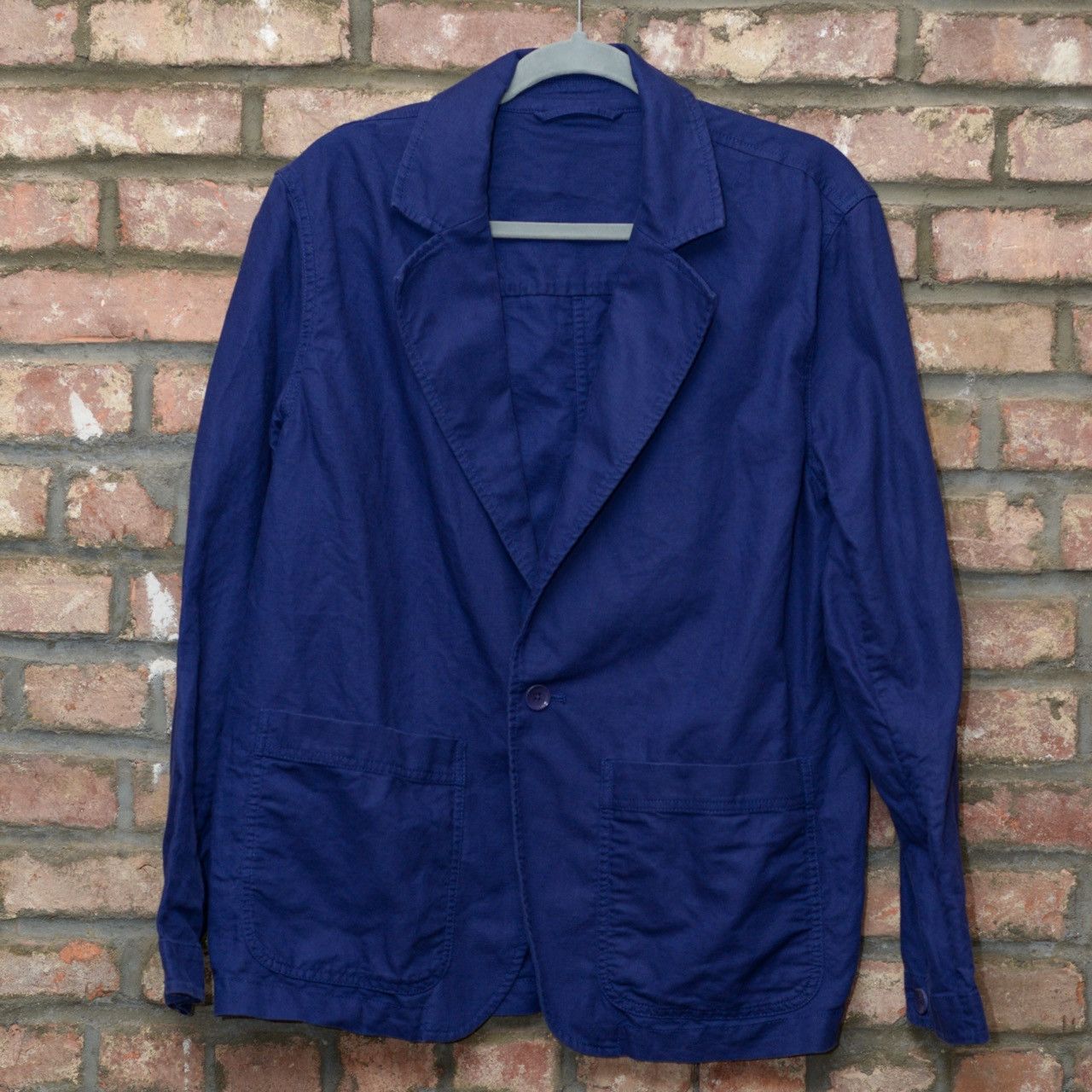 Gap Relaxed Linen-Cotton Blazer Twilight Navy (M) Size 40R - 1 Thumbnail